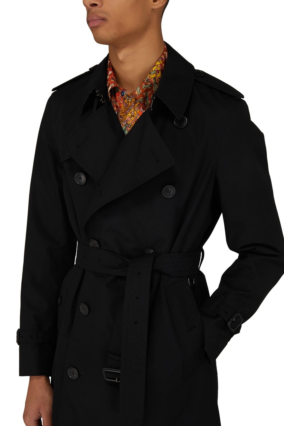 Burberry The Short Wimbledon Trench Coat in Black for Men | Lyst