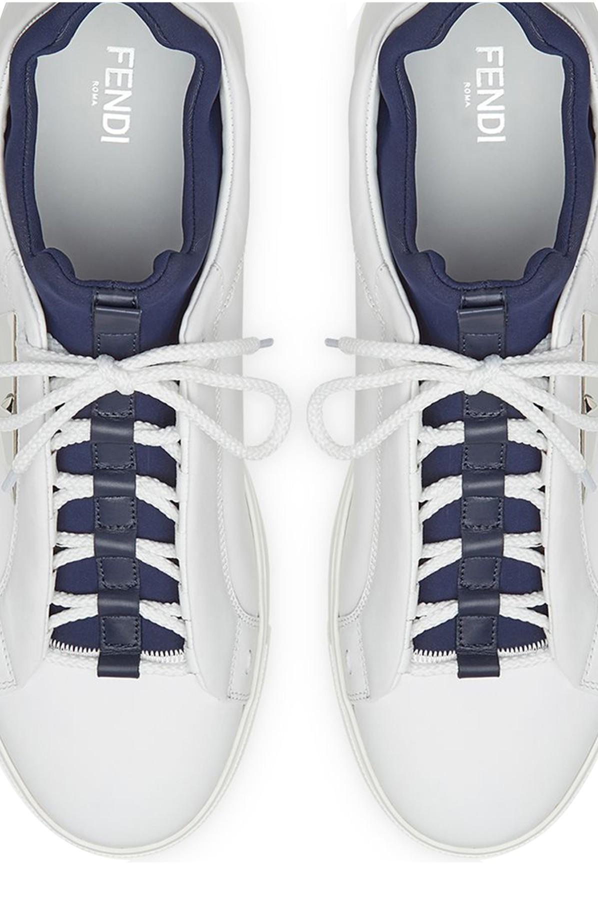 Fendi Bag Bugs Eyes applique Sneakers in White for Men Lyst