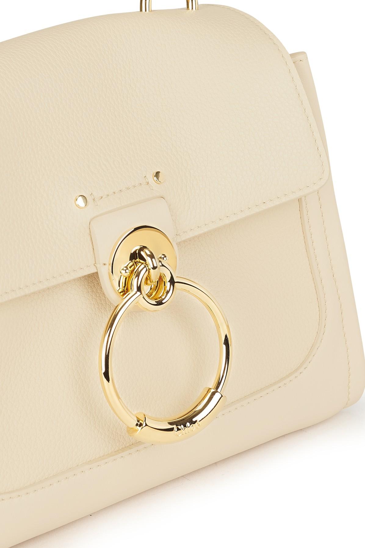 Chloé Leather Mini Tess Day Bag in Beige (Natural) | Lyst