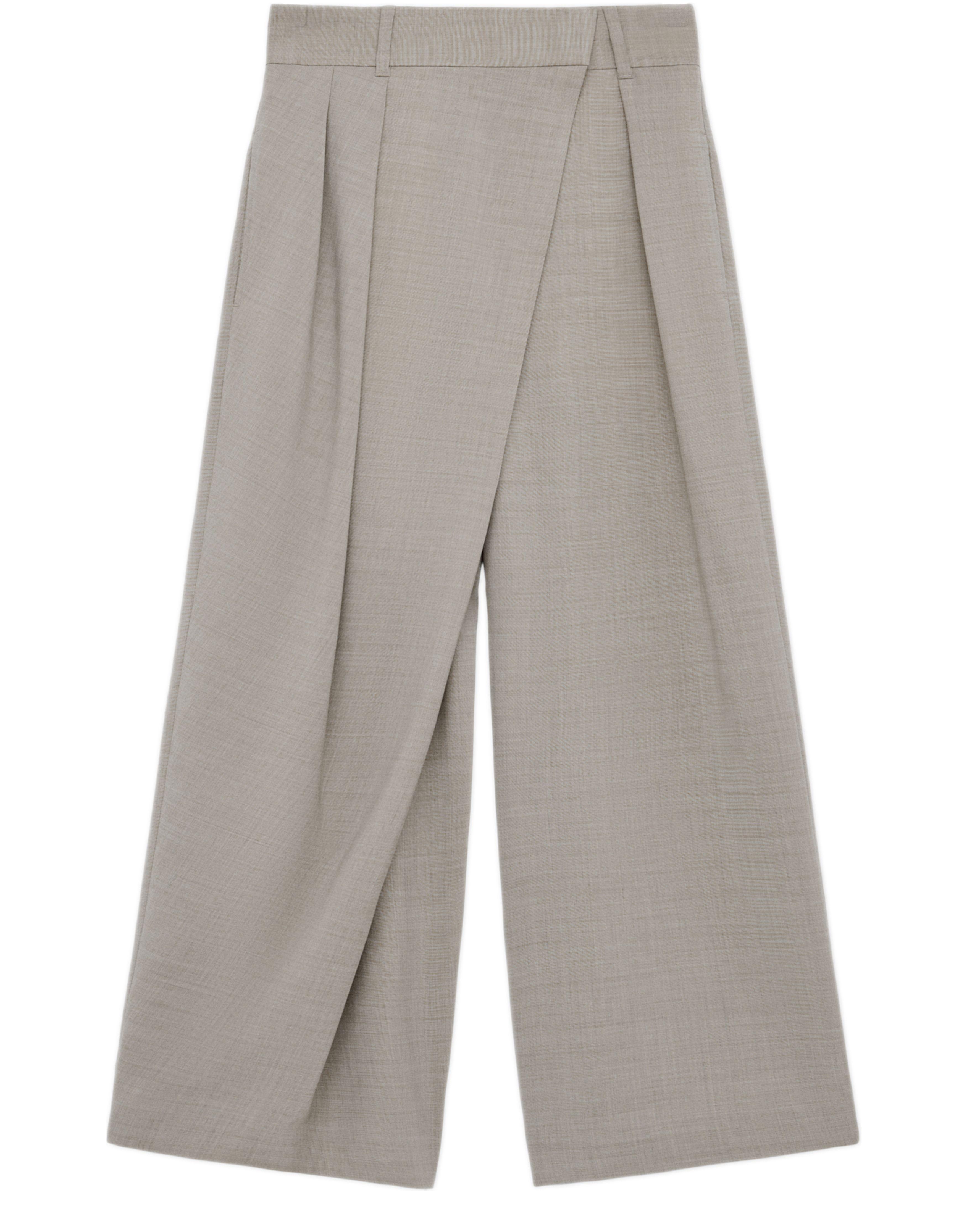 ☆関税込☆【LOEWE】 Logo wool palazzo pants Loewe Logo Wool Palazzo Pants in Natural | Lyst