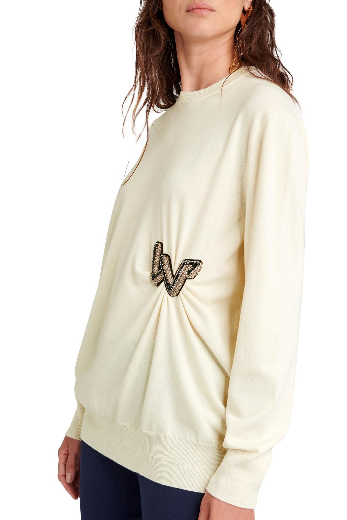 Louis Vuitton Knitted Pullover With Embroidered Patch | Lyst