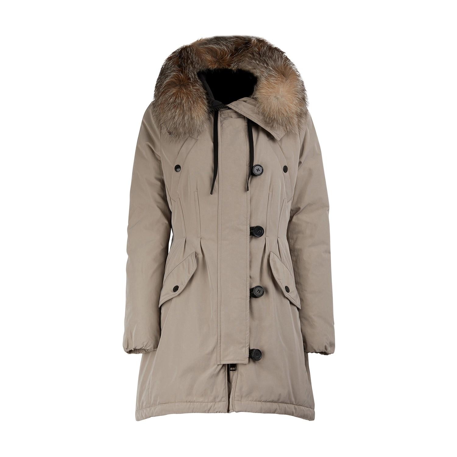 fitted parka jacket