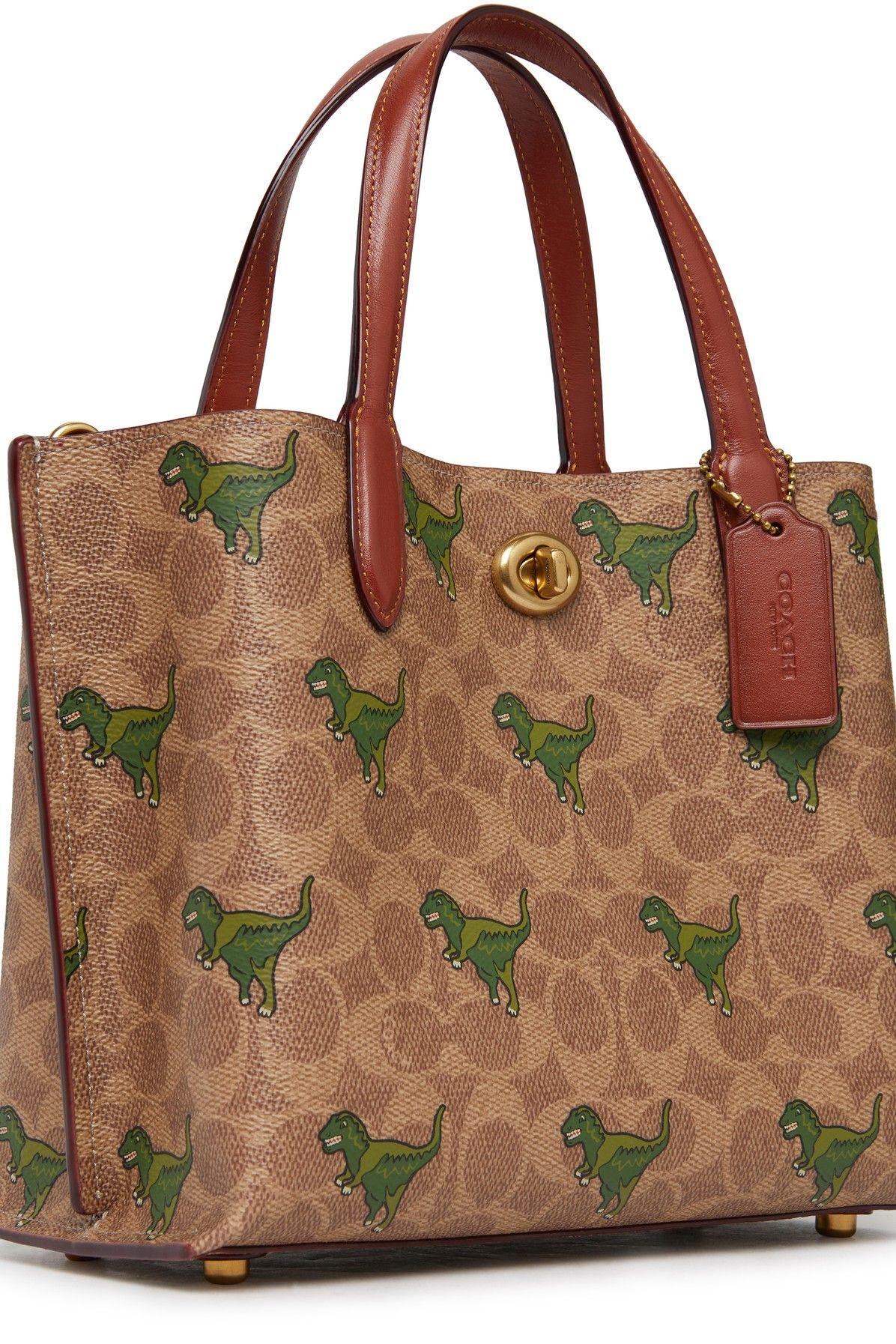 COACH COATED CANVAS SIGNATURE WILLOW TOTE 24 –