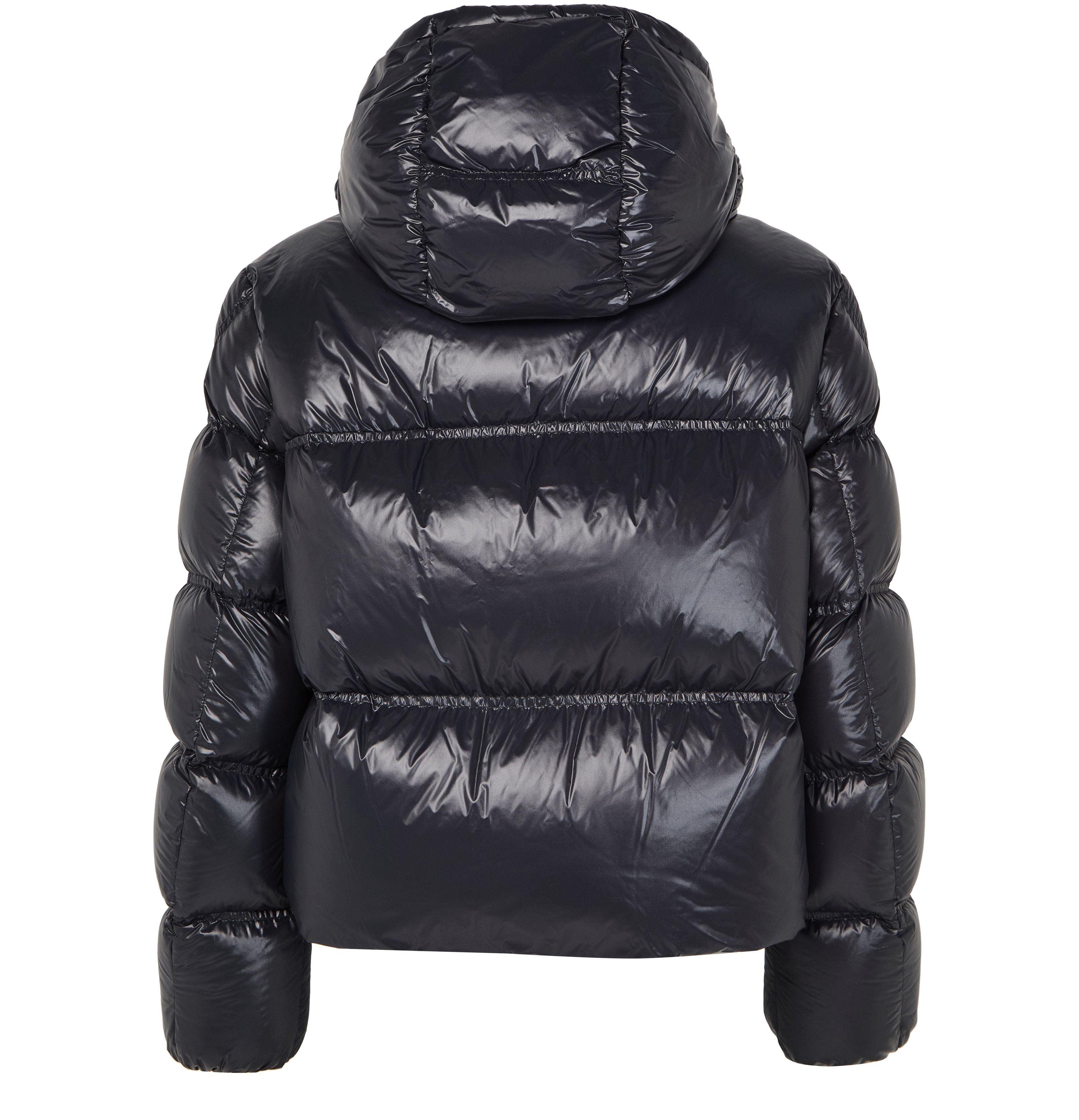 ダウンジャケット・コート MONCLER Women Bubble Jackets 8G00001 89AW0 999 Black Black Brosse Diagonal-Quilted Hooded Short Down Jacket