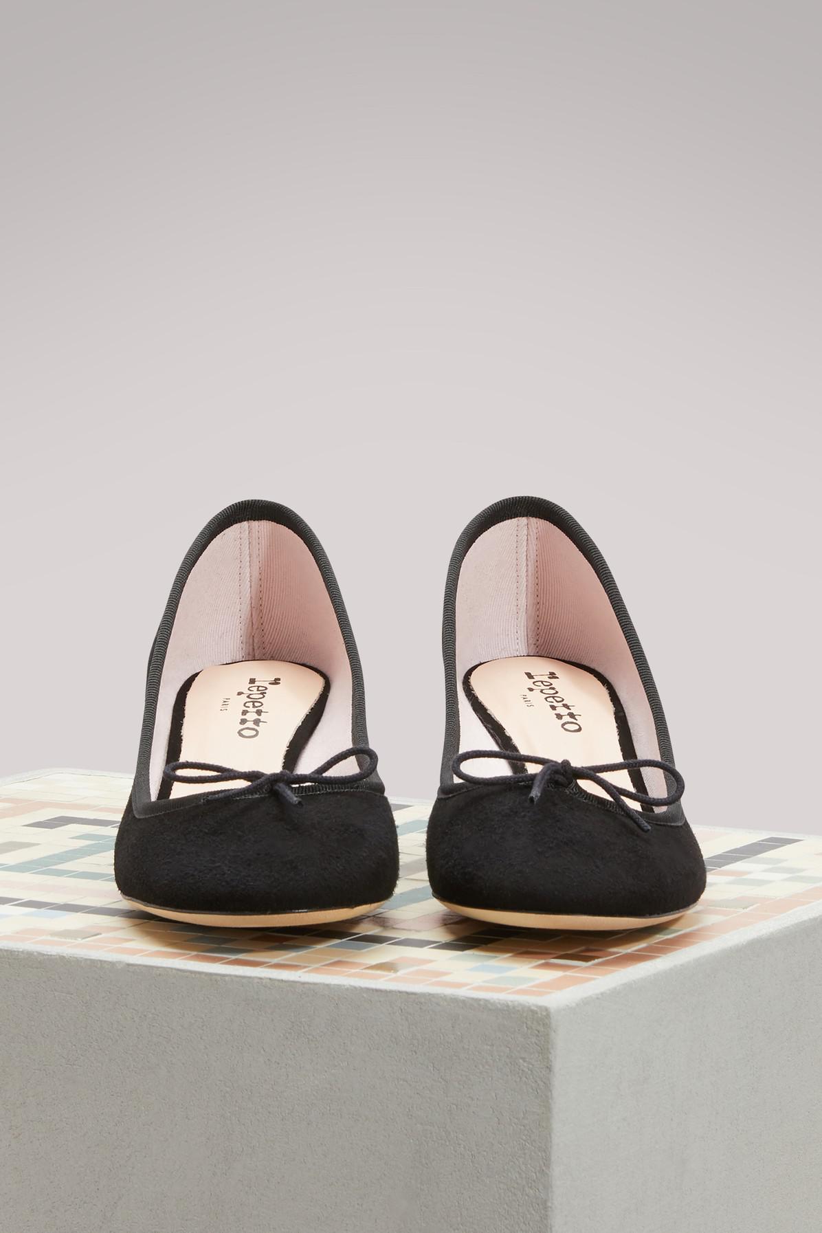 repetto farah block heel pumps