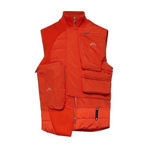 A_COLD_WALL* Asymmetric Sleeveless Jacket in Red for Men