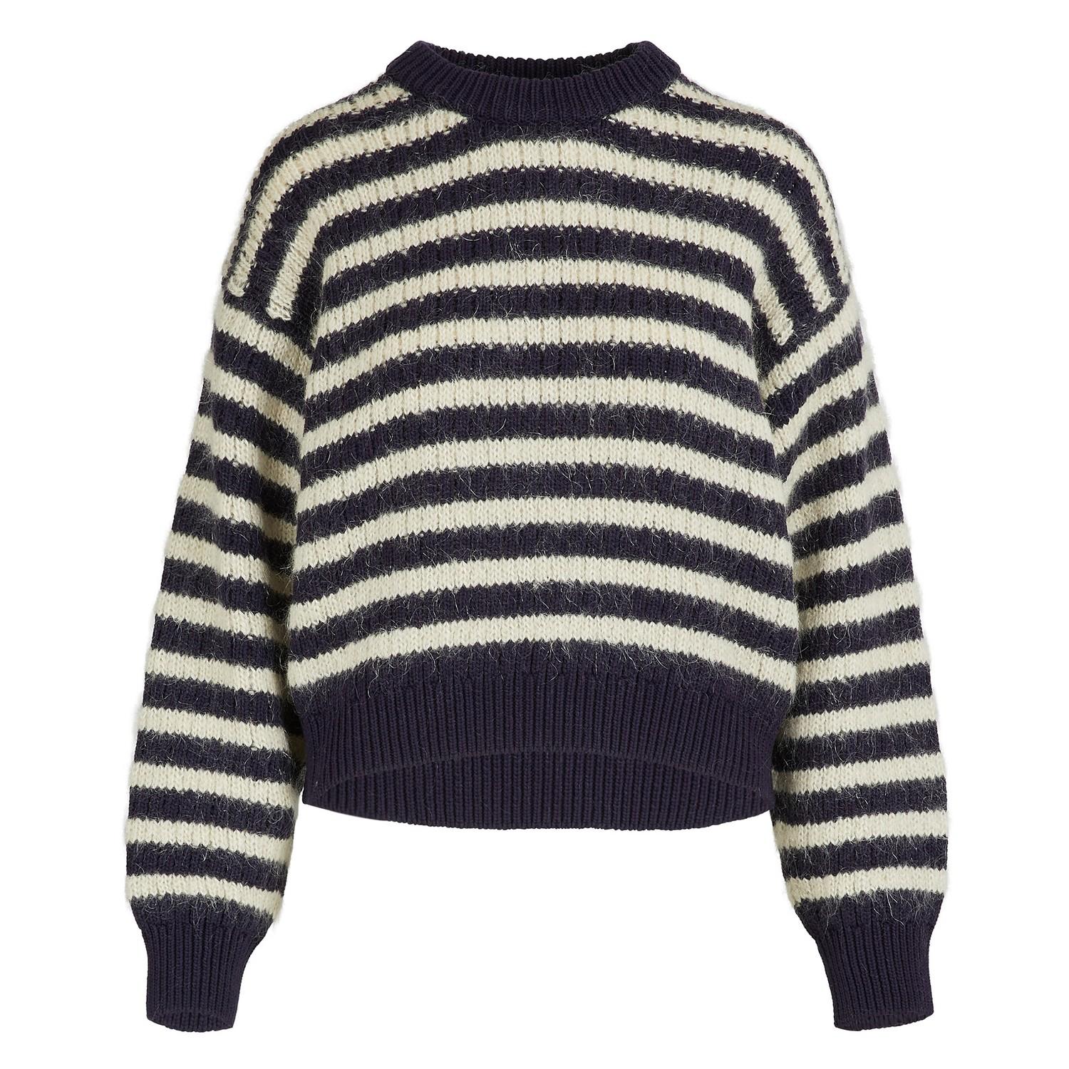 Acne Studios Oversized Striped Sweater in Navy/Beige (Blue) - Lyst
