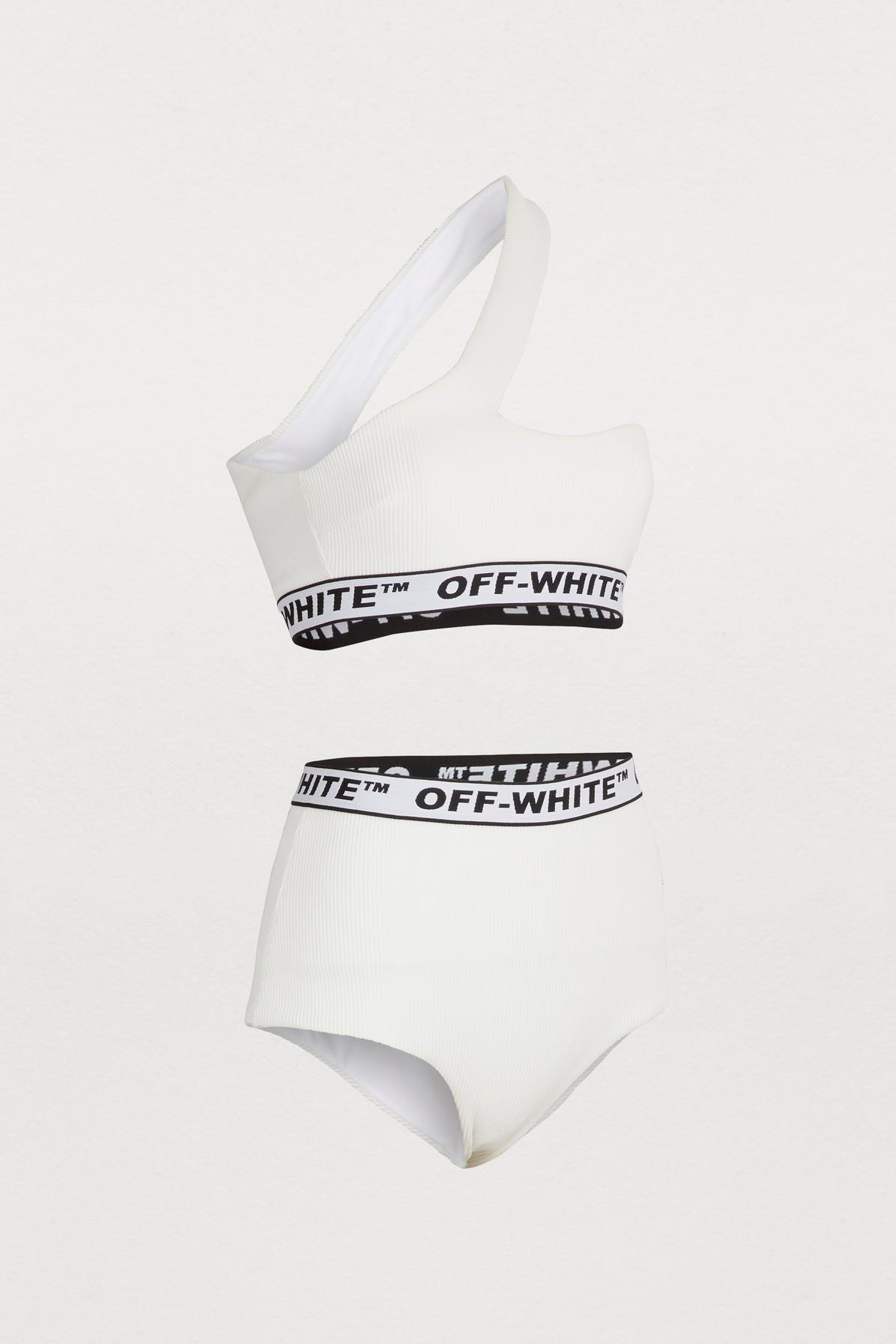 Off-White c/o Virgil Abloh Synthetic One Shoulder & High Waist Bikini ...