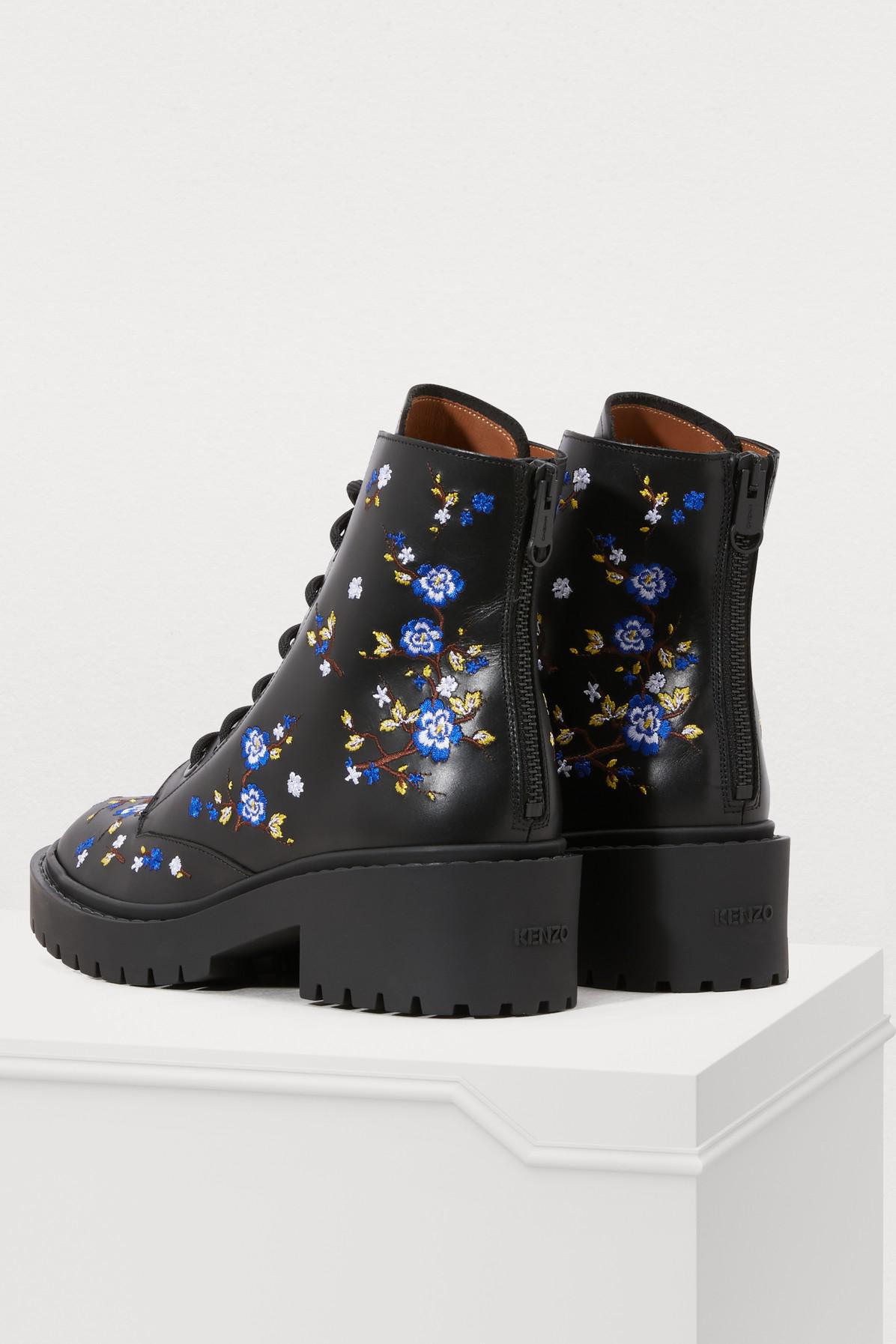 kenzo flowers boots