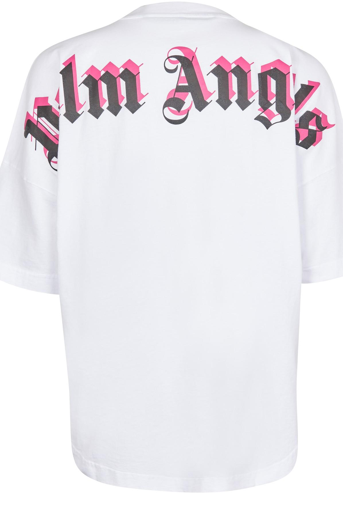 Palm Angels Double Logo T-shirt in White for Men | Lyst