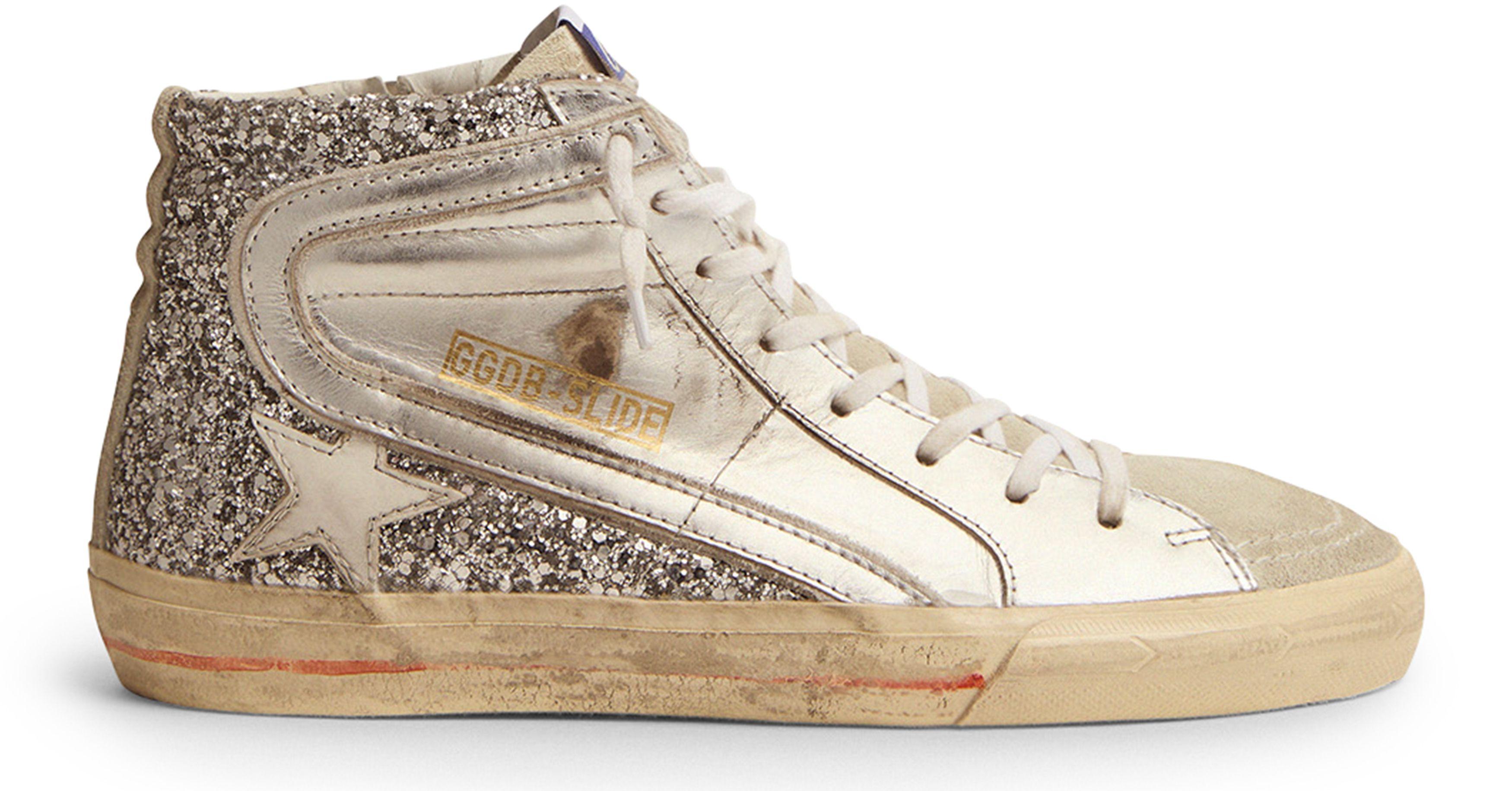 GOLDEN  ゴールデン グース SLIDE ハイカットスニーカー 楽天市場】GOLDEN GOOSE ゴールデングース スニーカー SLIDE