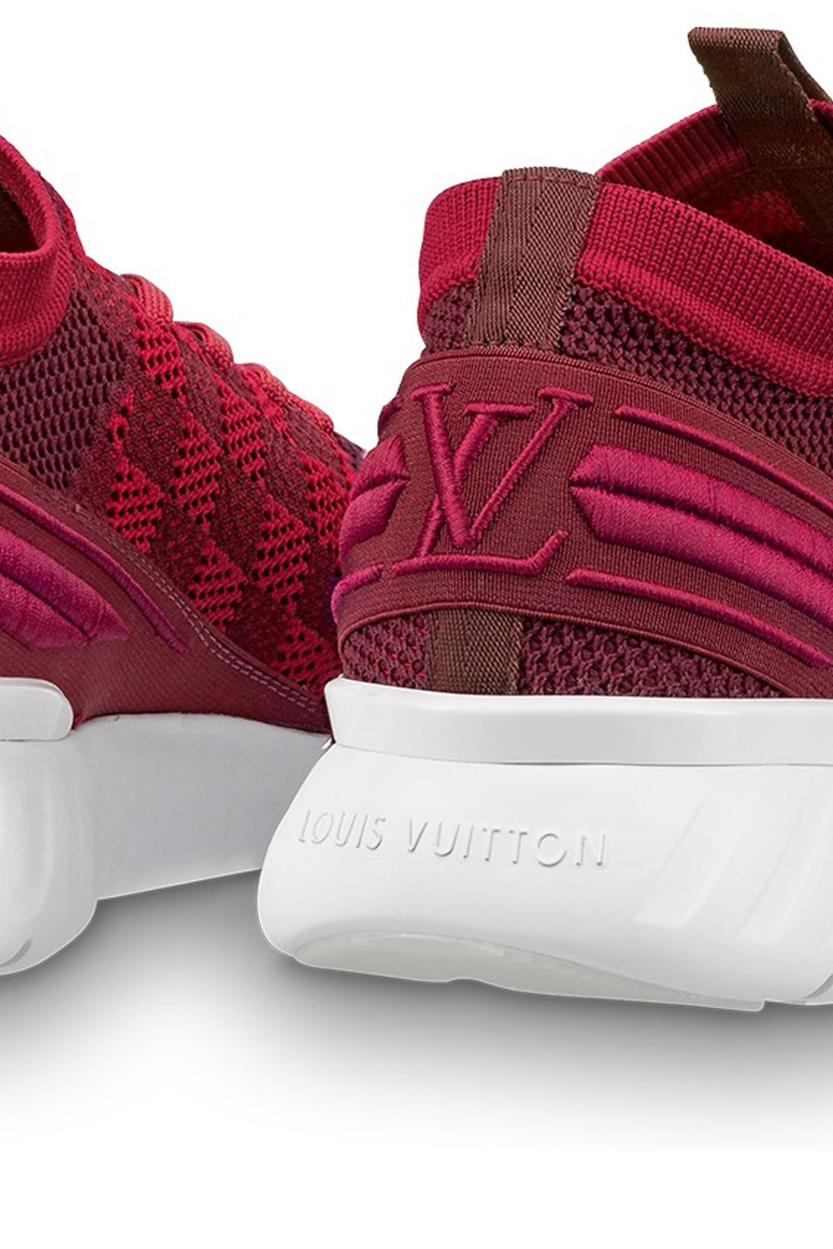 Louis Vuitton Rubber Fastlane Sneaker in Red for Men | Lyst