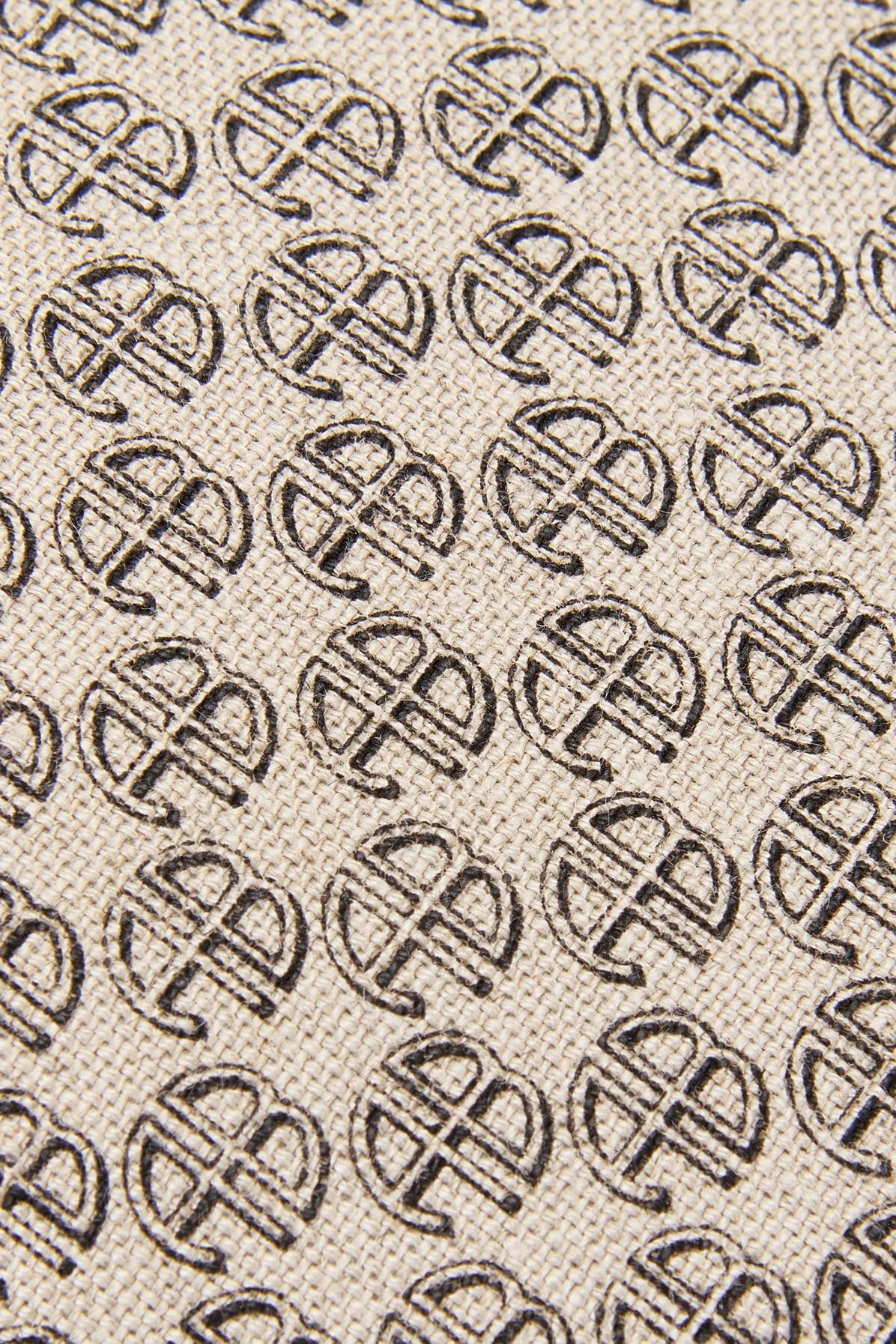 Anine Bing - Medium Taylin Tote in Camel Monogram Print