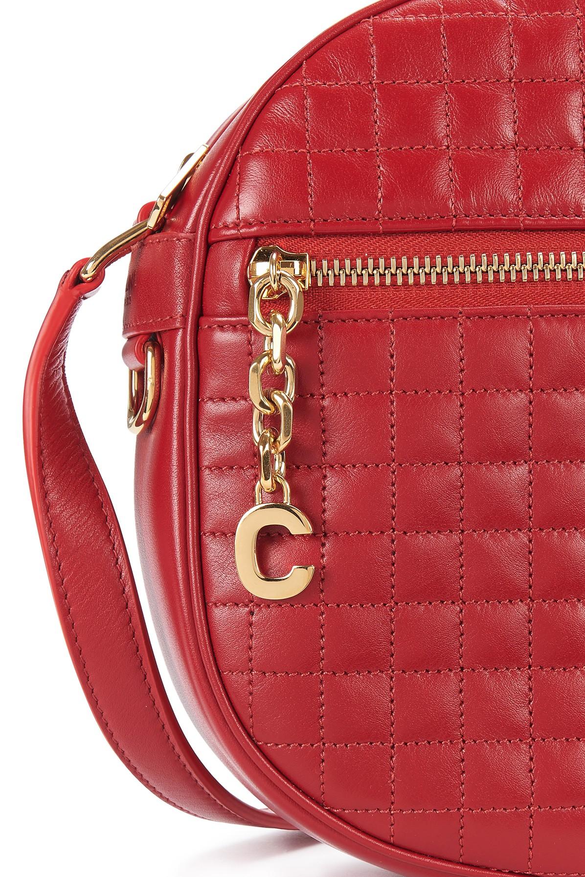 medium c charm bolsa in quilted calfskin