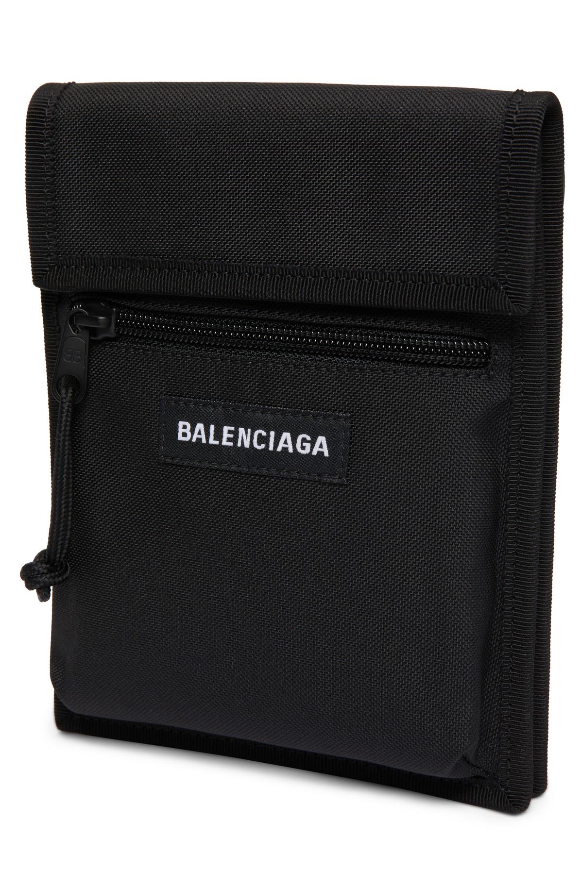 Balenciaga Explorer Small Pouch in Black for Men | Lyst