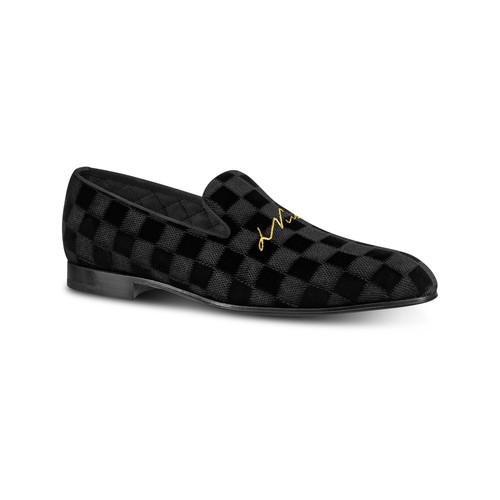 Louis Vuitton, Shoes, Louis Vuitton Slipper Script Embroidered Black