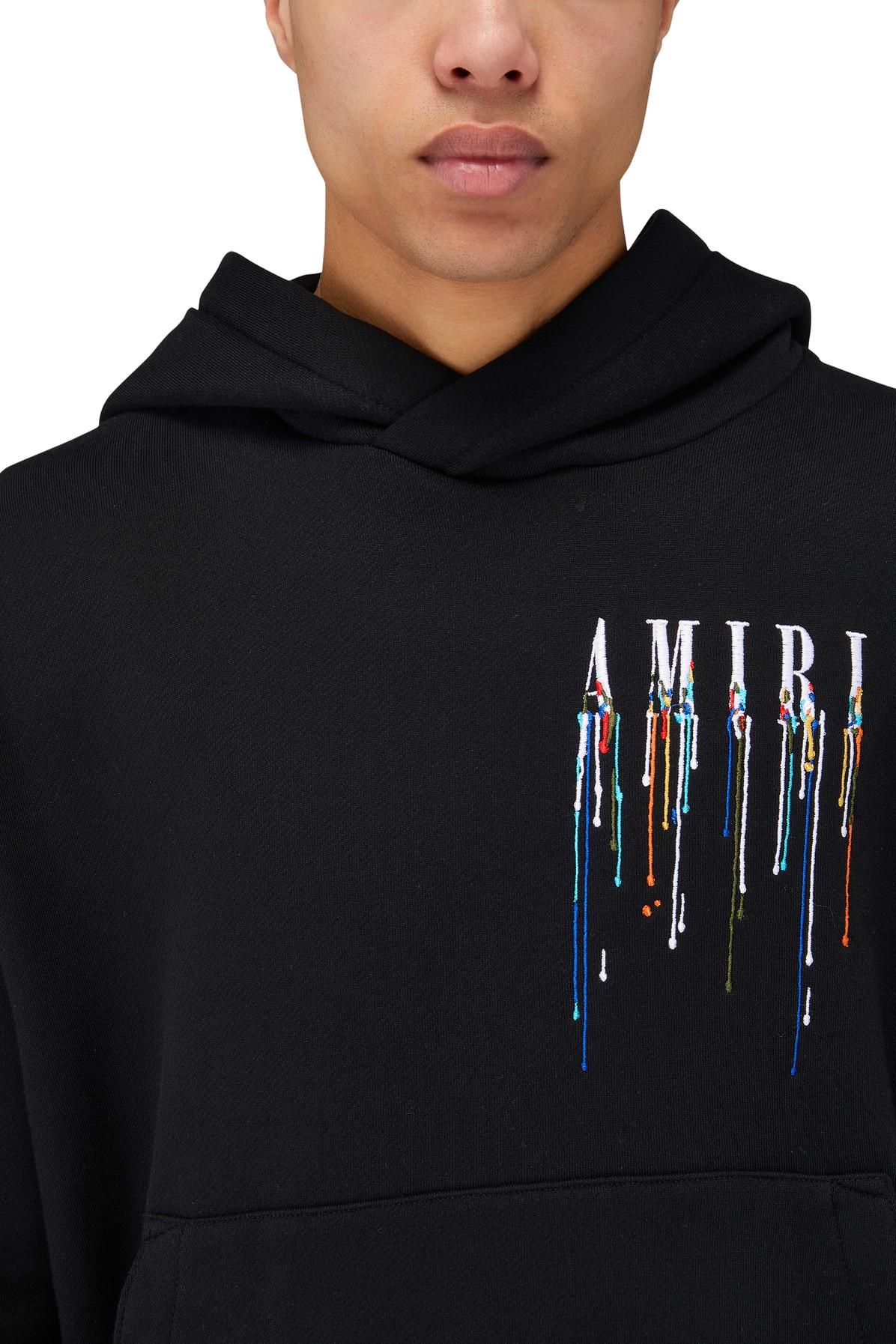 AMIRI Paint Drip Logo Hoodie - Farfetch