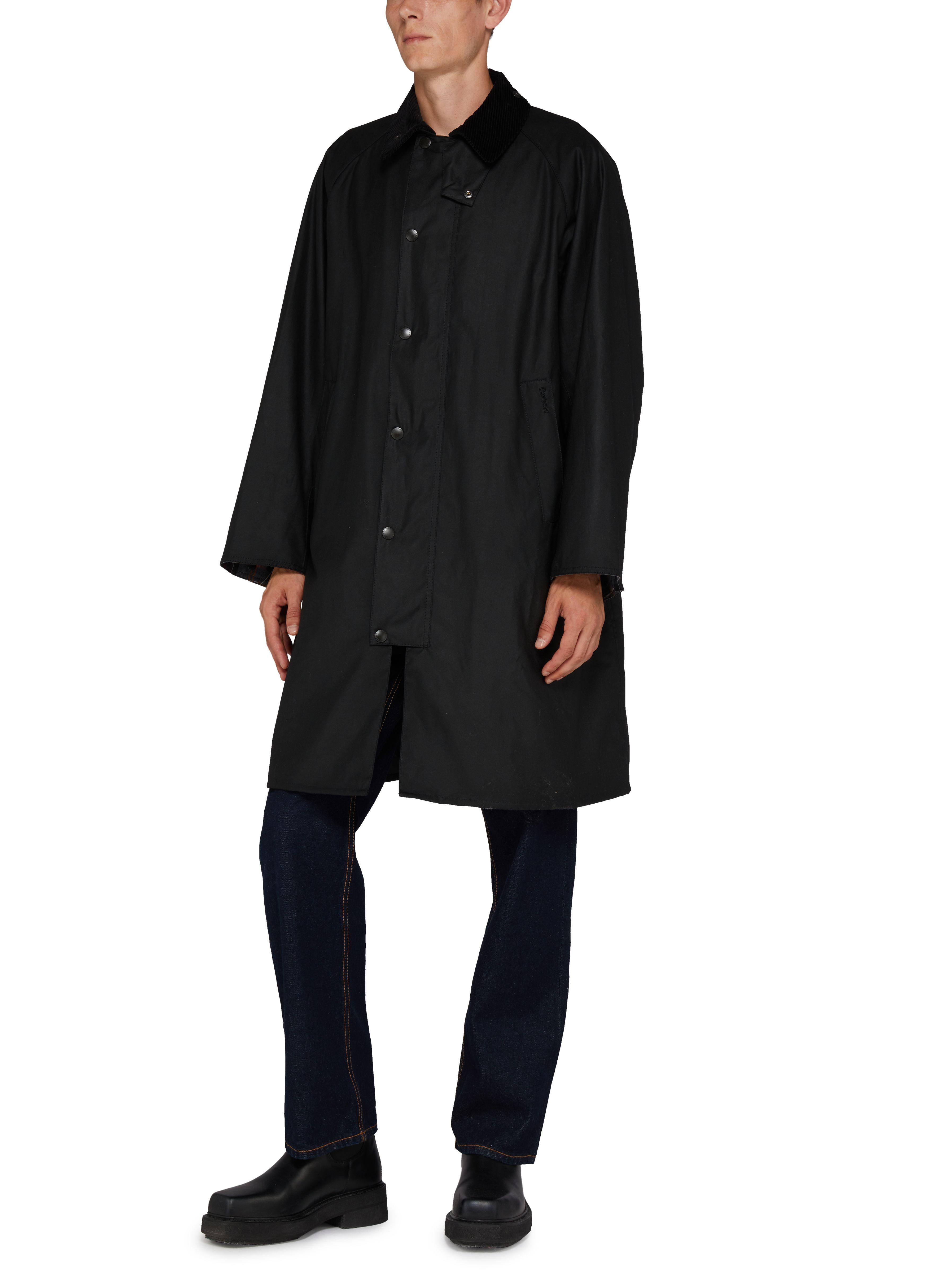 Barbour Exmoor Wax Coat in Black for Men | Lyst Barbour Exmoor Wax Coat in Black for Men | Lyst