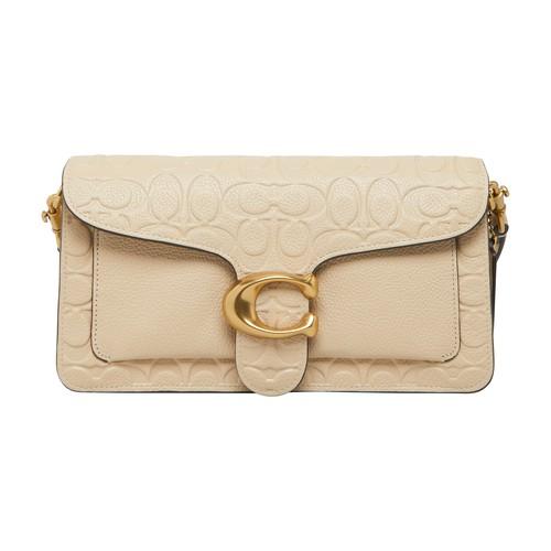 COACH Tabby Shoulder Bag 26 In Signature Leather in Natural