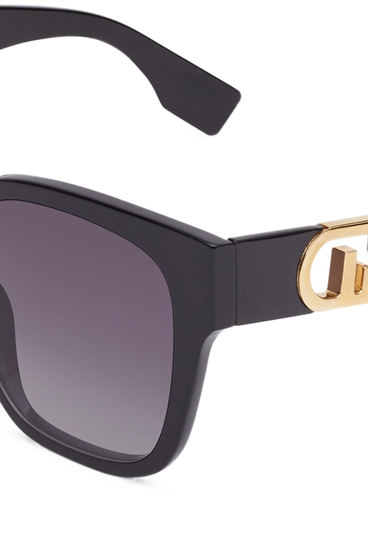 O'Lock hexagon-frame gold-tone sunglasses