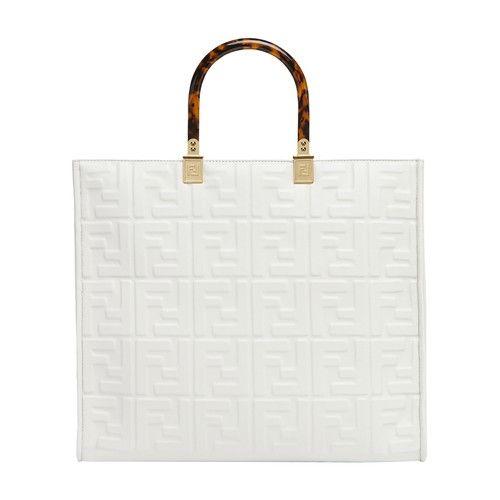 Fendi Sunshine Medium Bag in White | Lyst