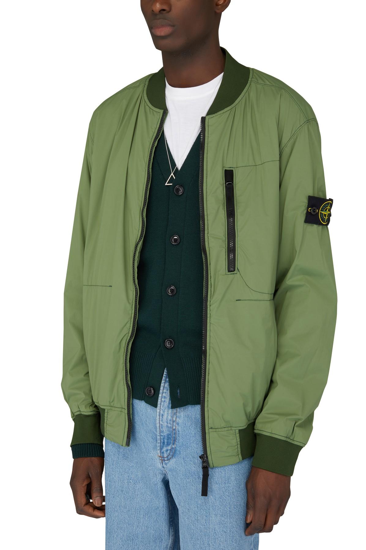 Stone Island Bomber Jacket in Olive (Green) for Men - Save 40% | Lyst