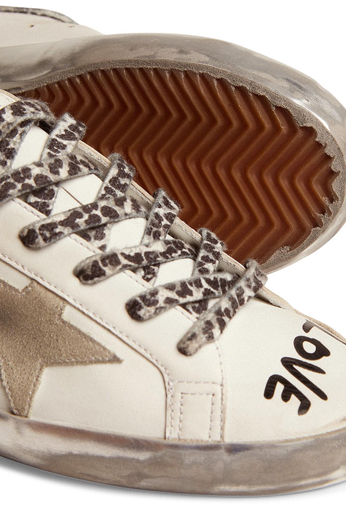 Golden Goose Super-star Sneakers in White | Lyst