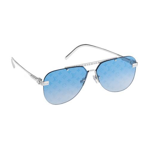 Louis Vuitton LV Ash Sonnenbrille in Blau für Herren Lyst DE