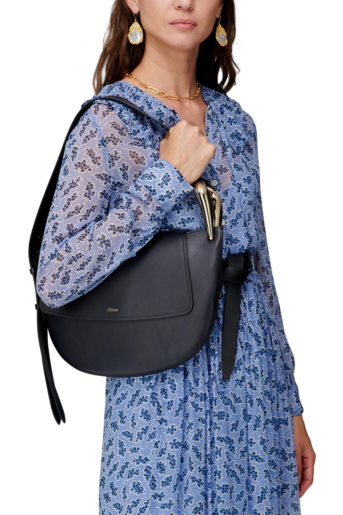 chloe kiss leather hobo bolsa