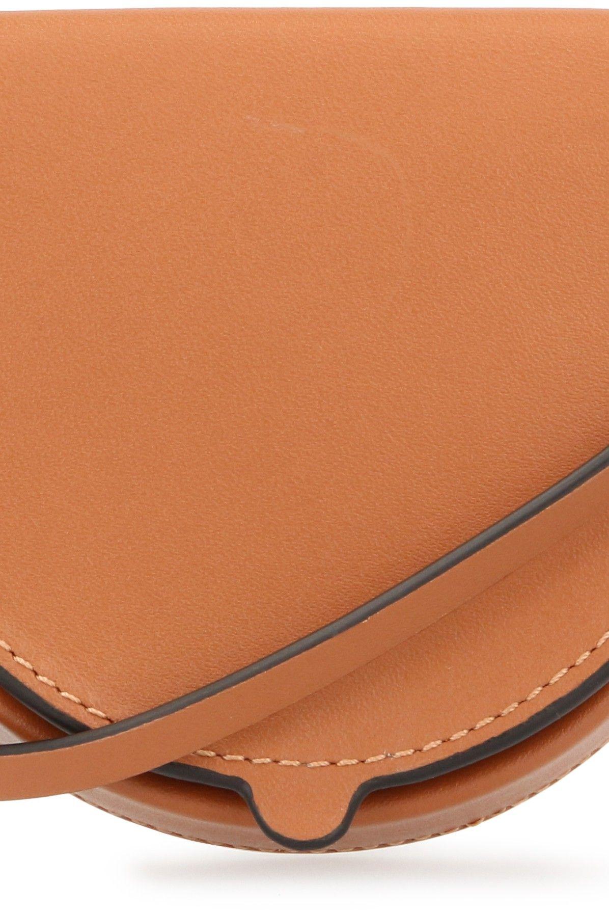 Large heel pouch tan sale