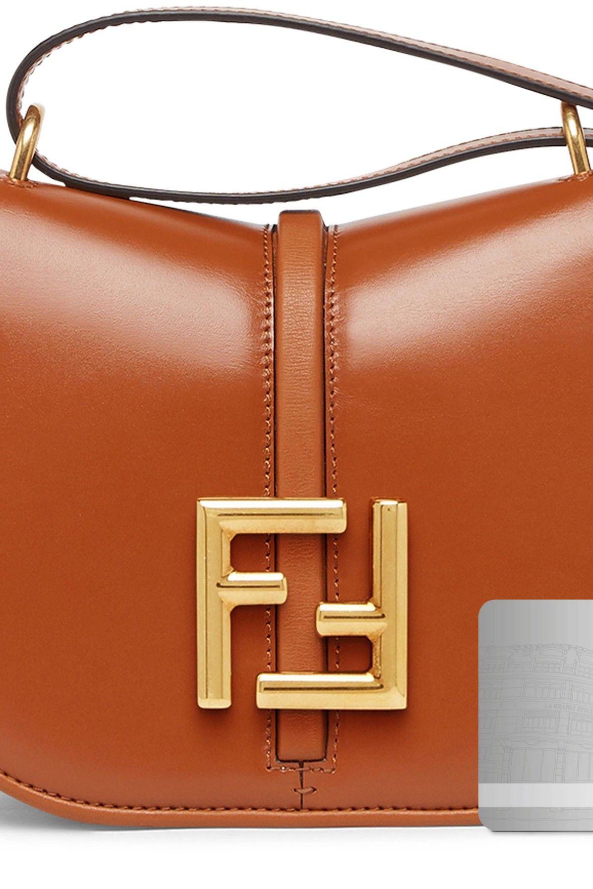 Fendi FF Embossed Mon Tresor Bucket Bag W/Red/Black (Retail $2490