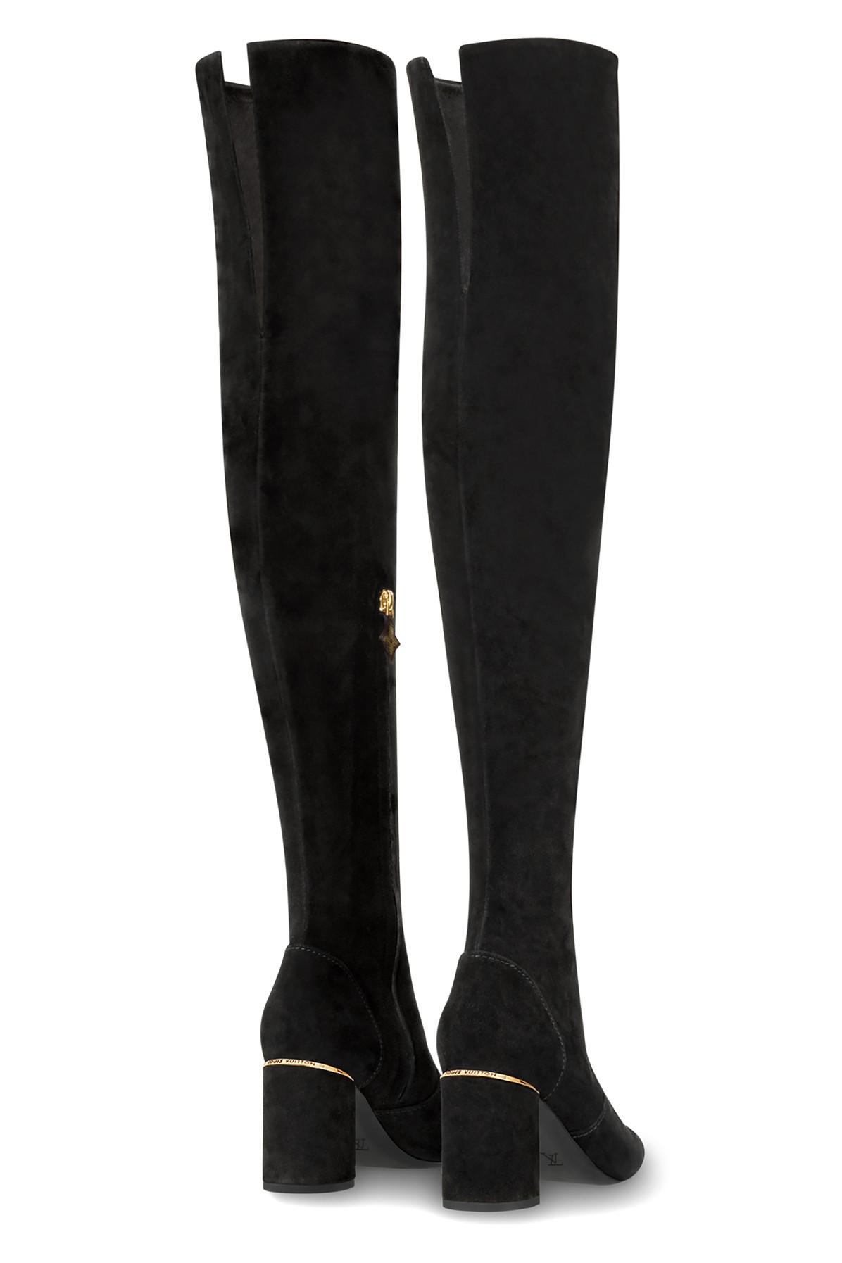Repentance secondary Exquisite Louis Vuitton Skyline Thigh Boot in Black | Lyst