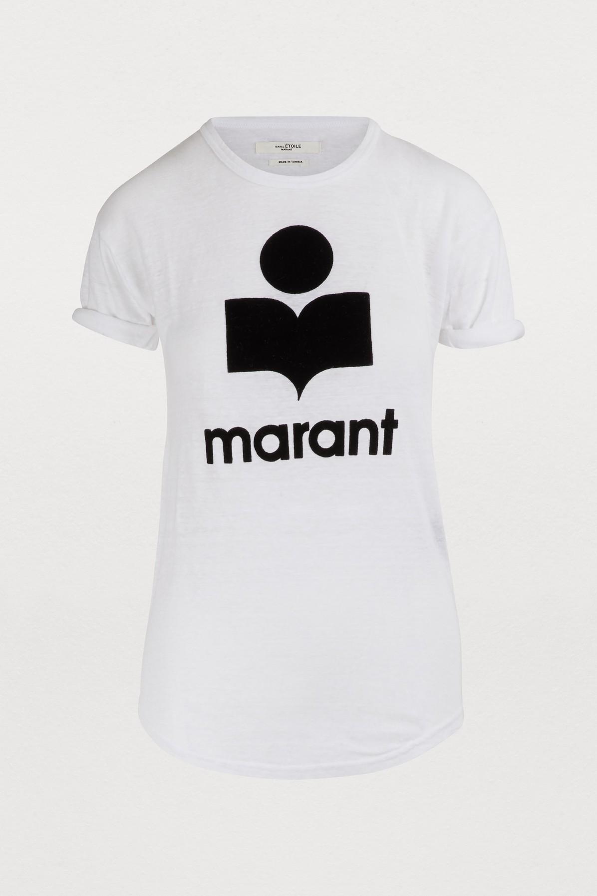 Étoile Isabel Marant Koldi T-shirt in White - Lyst