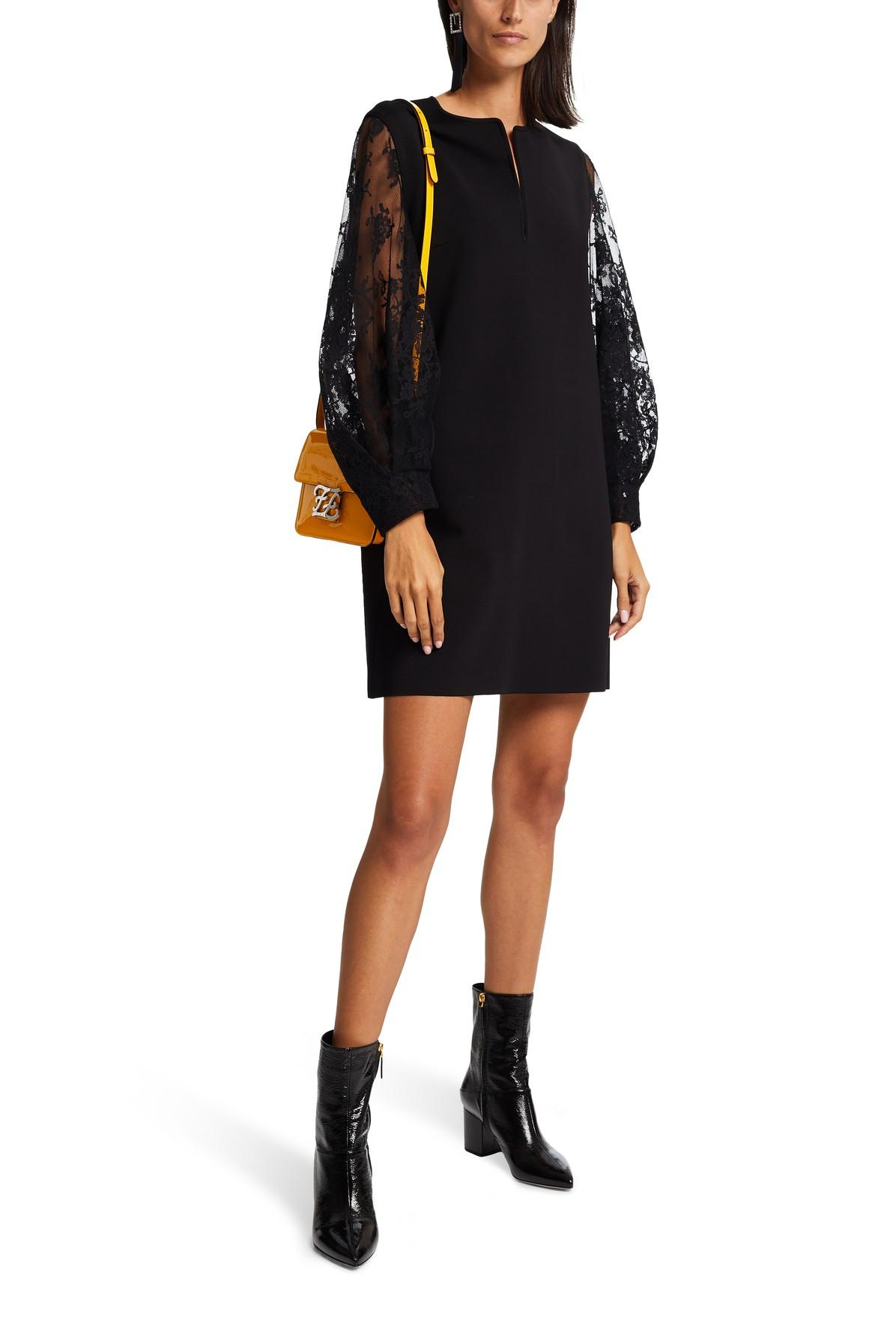 Fendi crossed belt straps dress in black Clearance