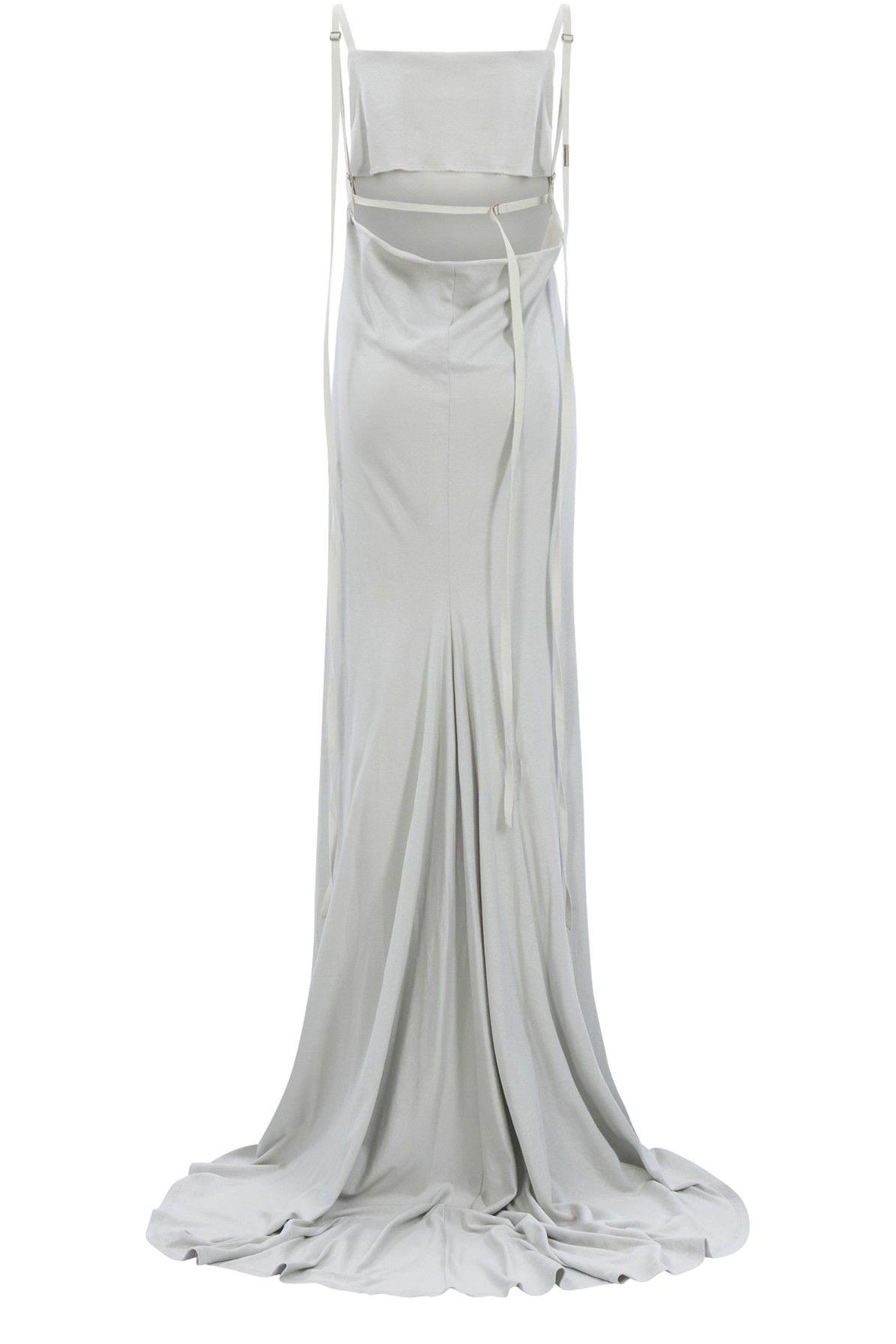 Ann Demeulemeester Hortense Long Slip Dress in White | Lyst