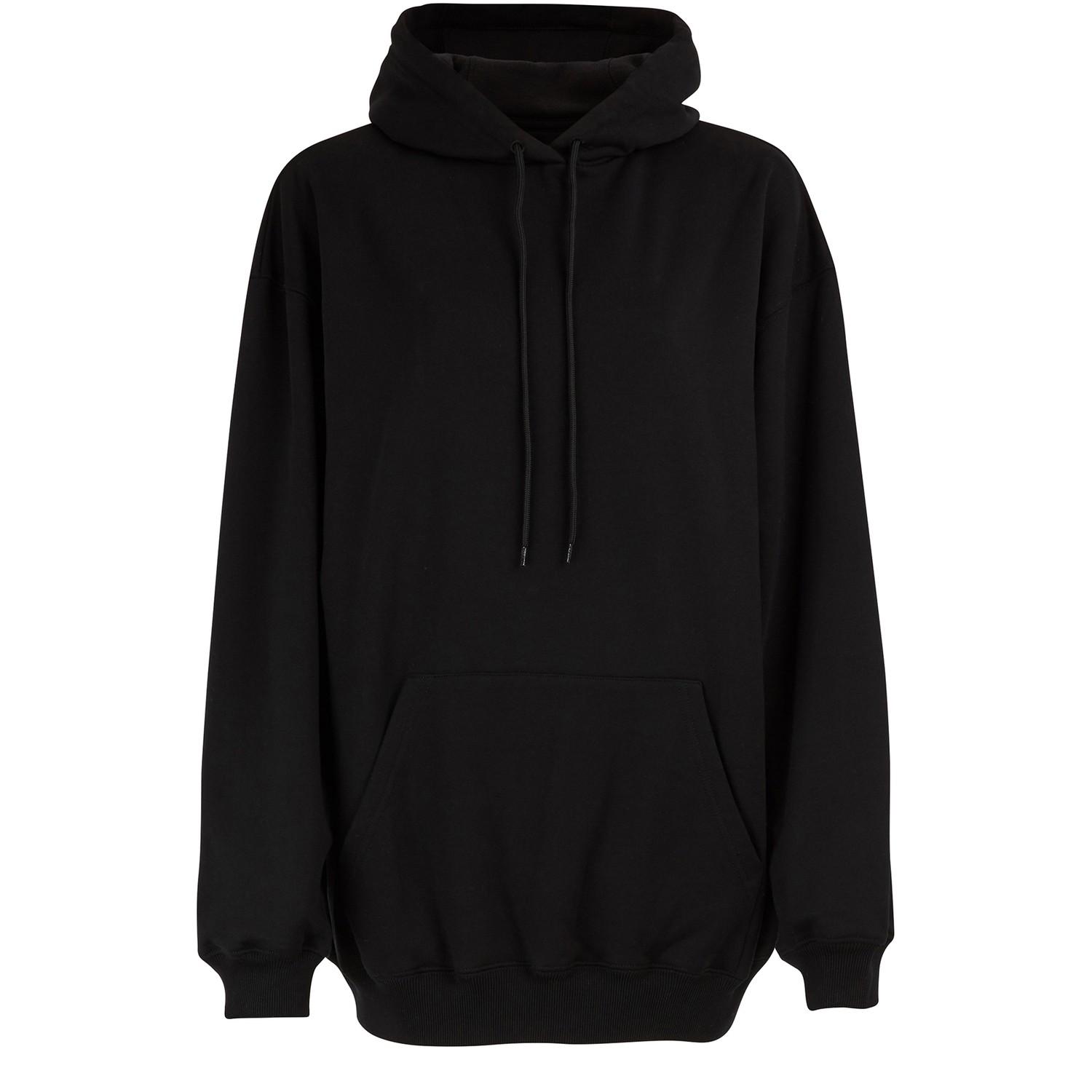 Balenciaga Oversized Hoodie in Black - Lyst