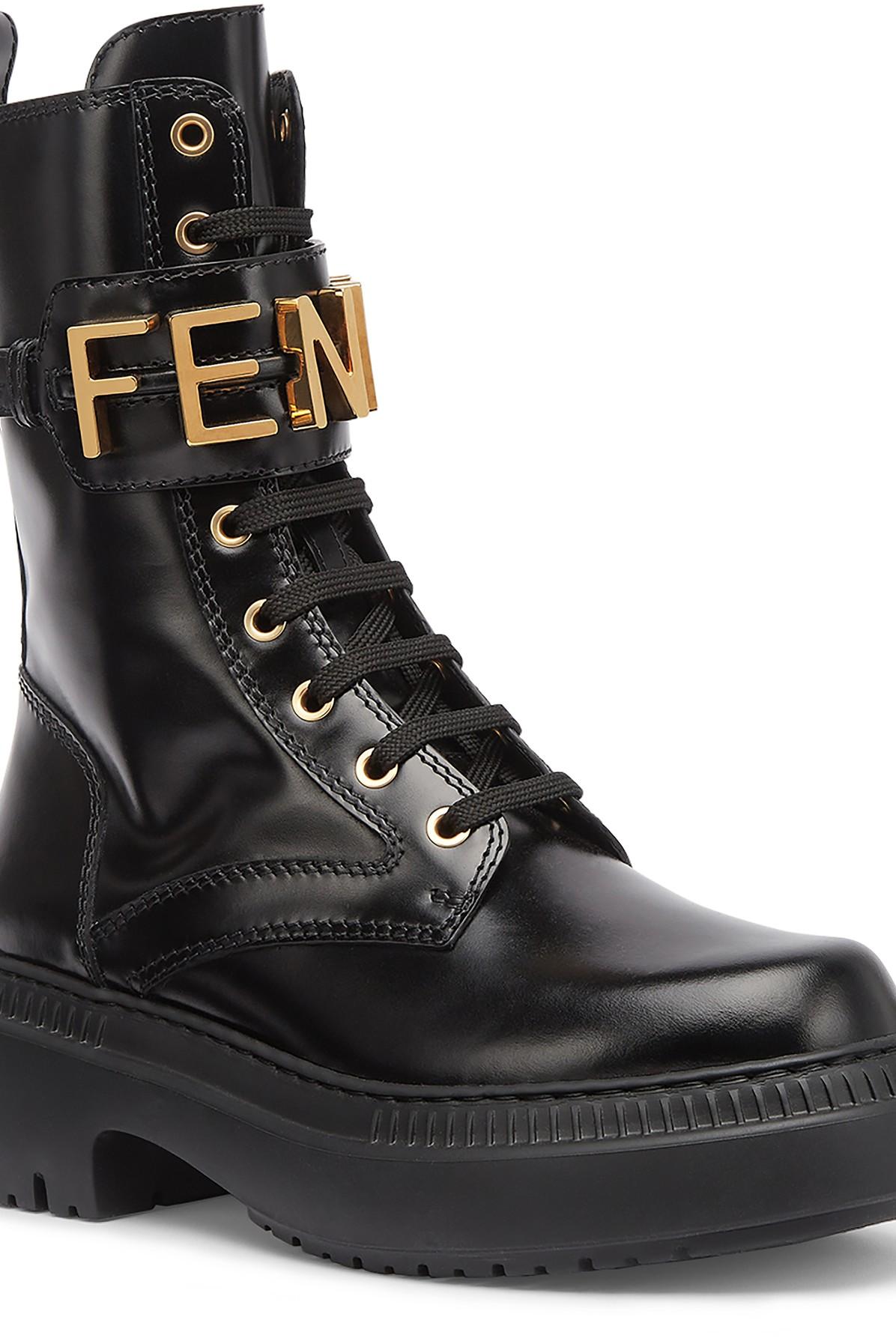 Fendi graphy Ankle Boots in Black Lyst Canada