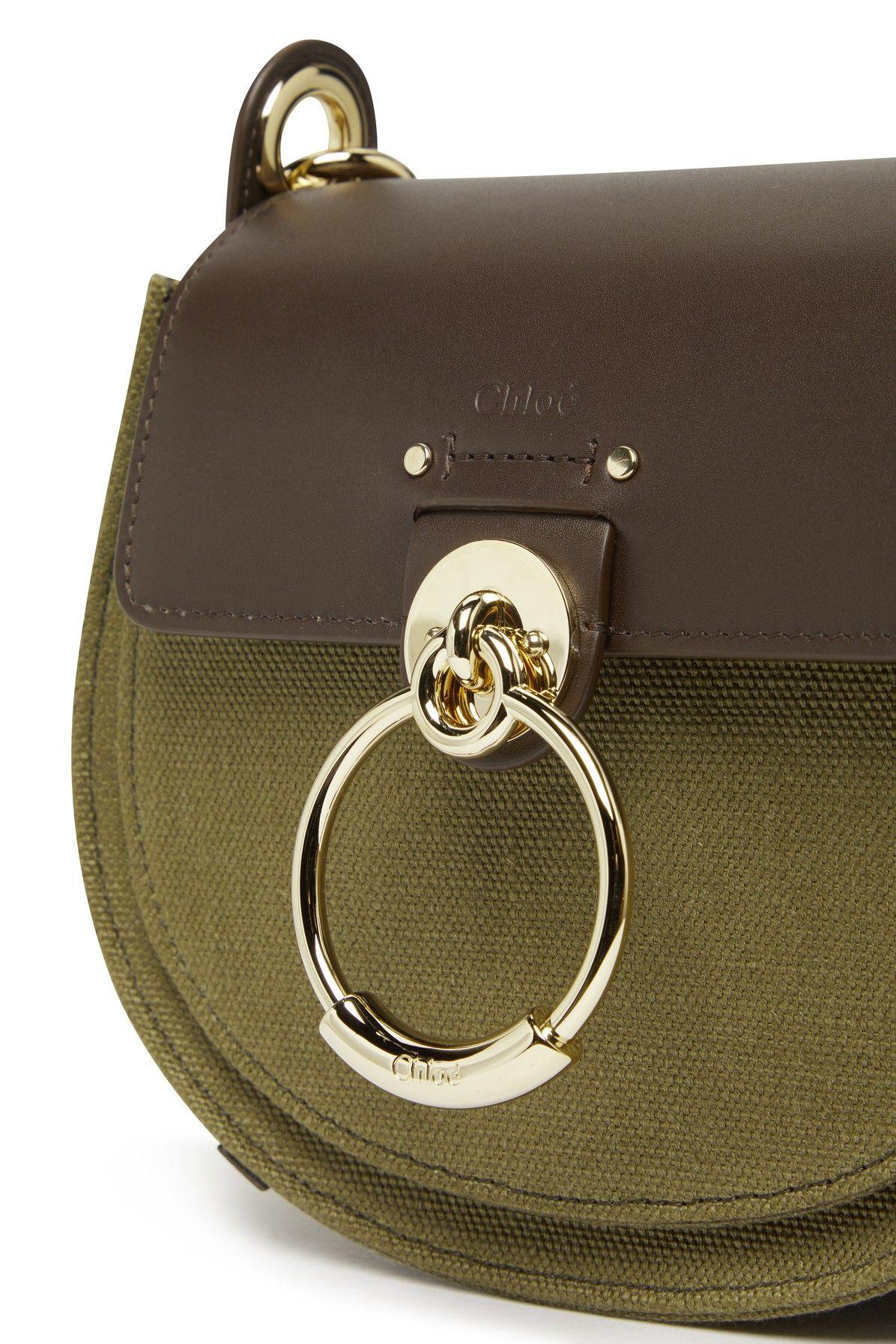 CHLOÉ: Tess leather bag - Green  Chloé crossbody bags C23SS153J74 online  at