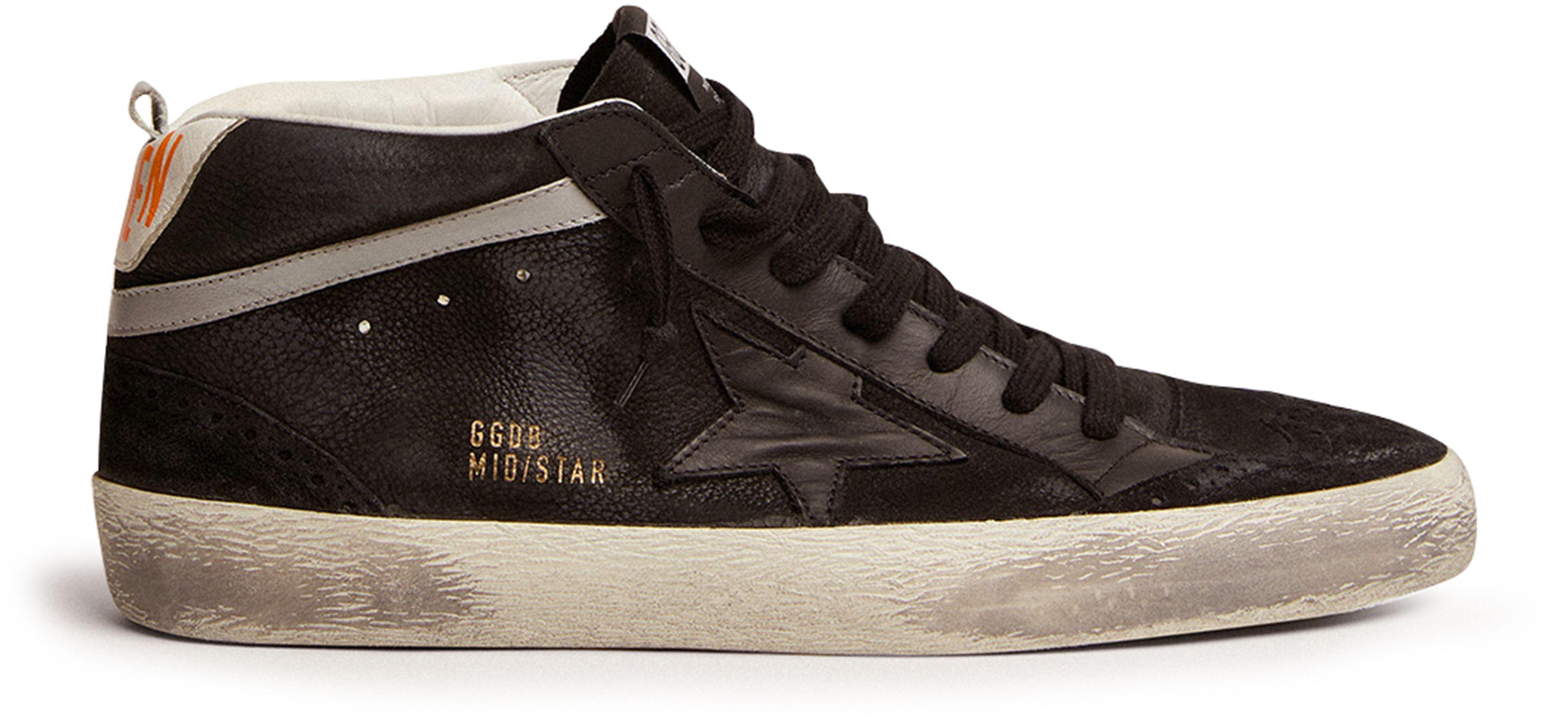 Golden Goose Mid Star Sneakers in Black for Men Lyst