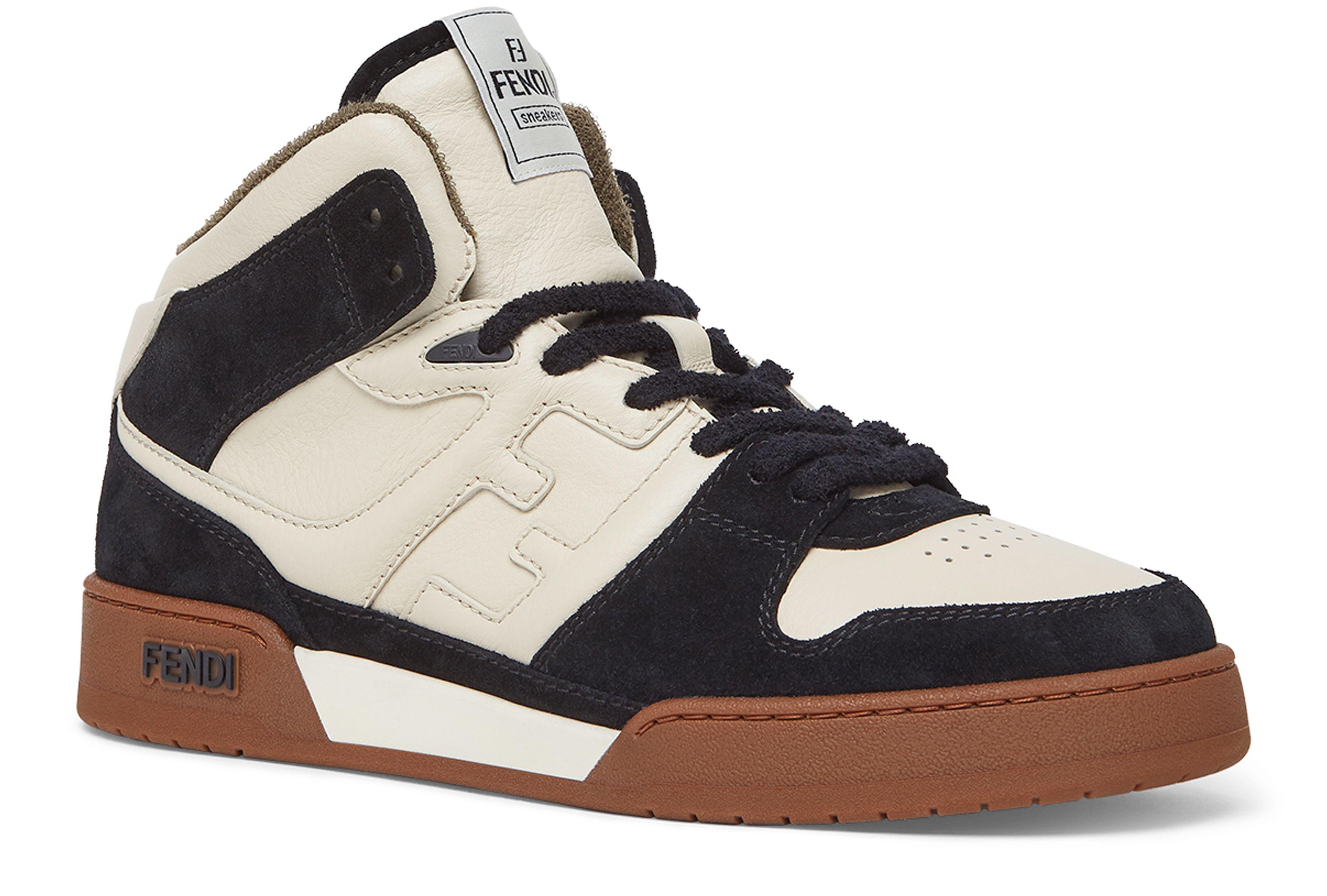 Fendi Match Lace Up Sneakers in Black for Men Lyst