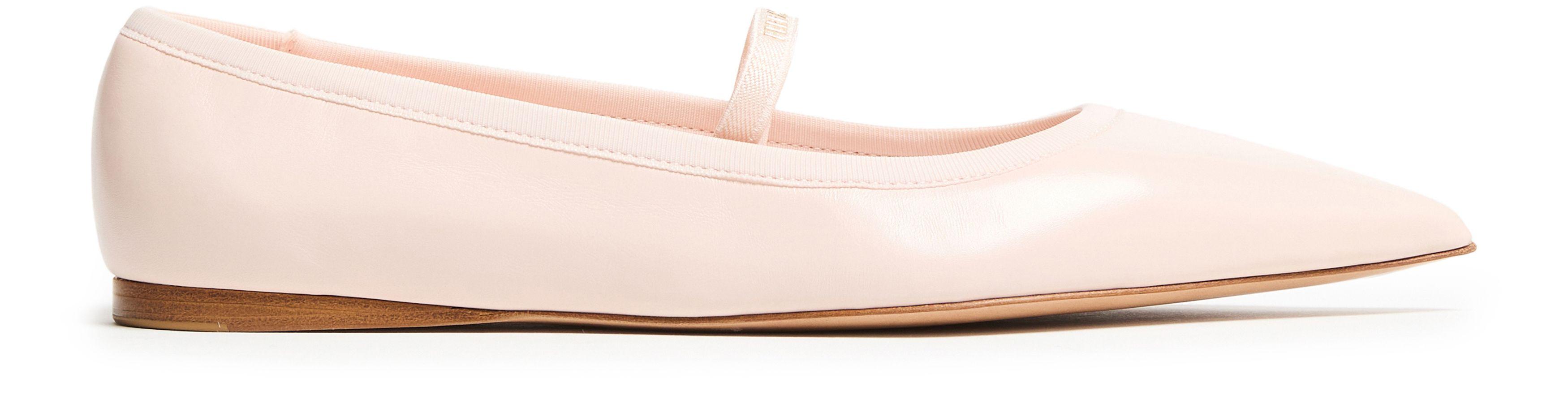 バレエシューズ Ferragamo Carice Ballet Shoes In Pink Leathe Ballet flat with ankle ribbon - Women | Ferragamo