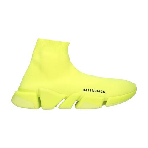 Balenciaga Neon Speed Sock Sneakers in Yellow | Lyst