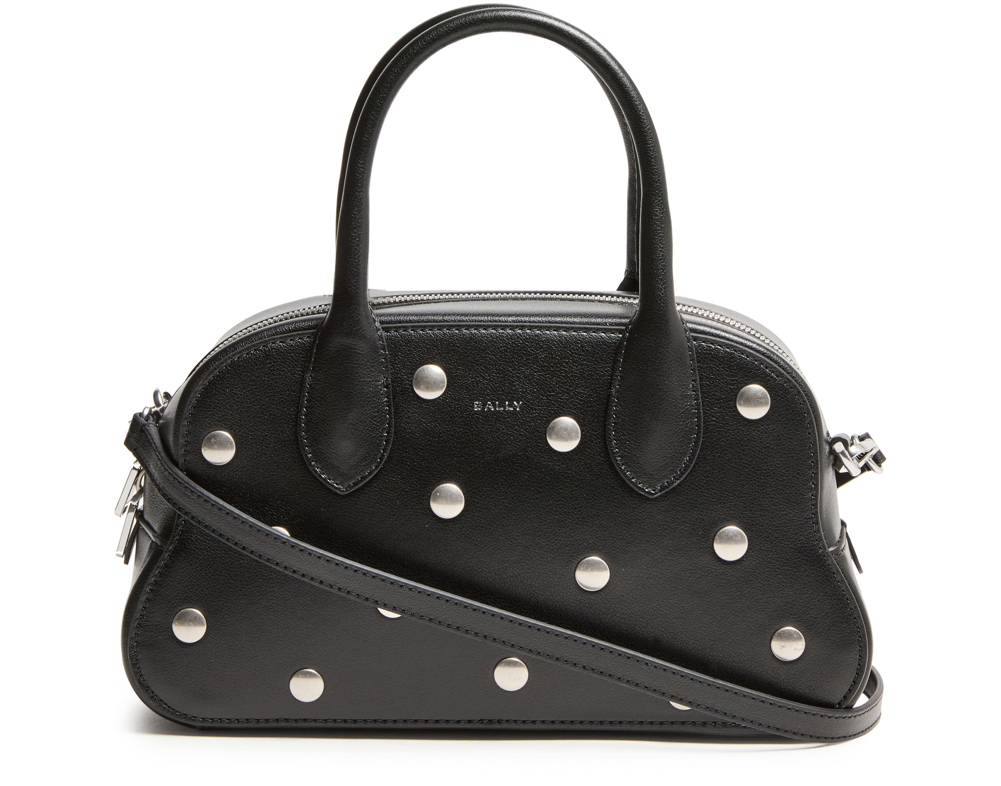 Bally Unda Satchel Handbag in Black | Lyst