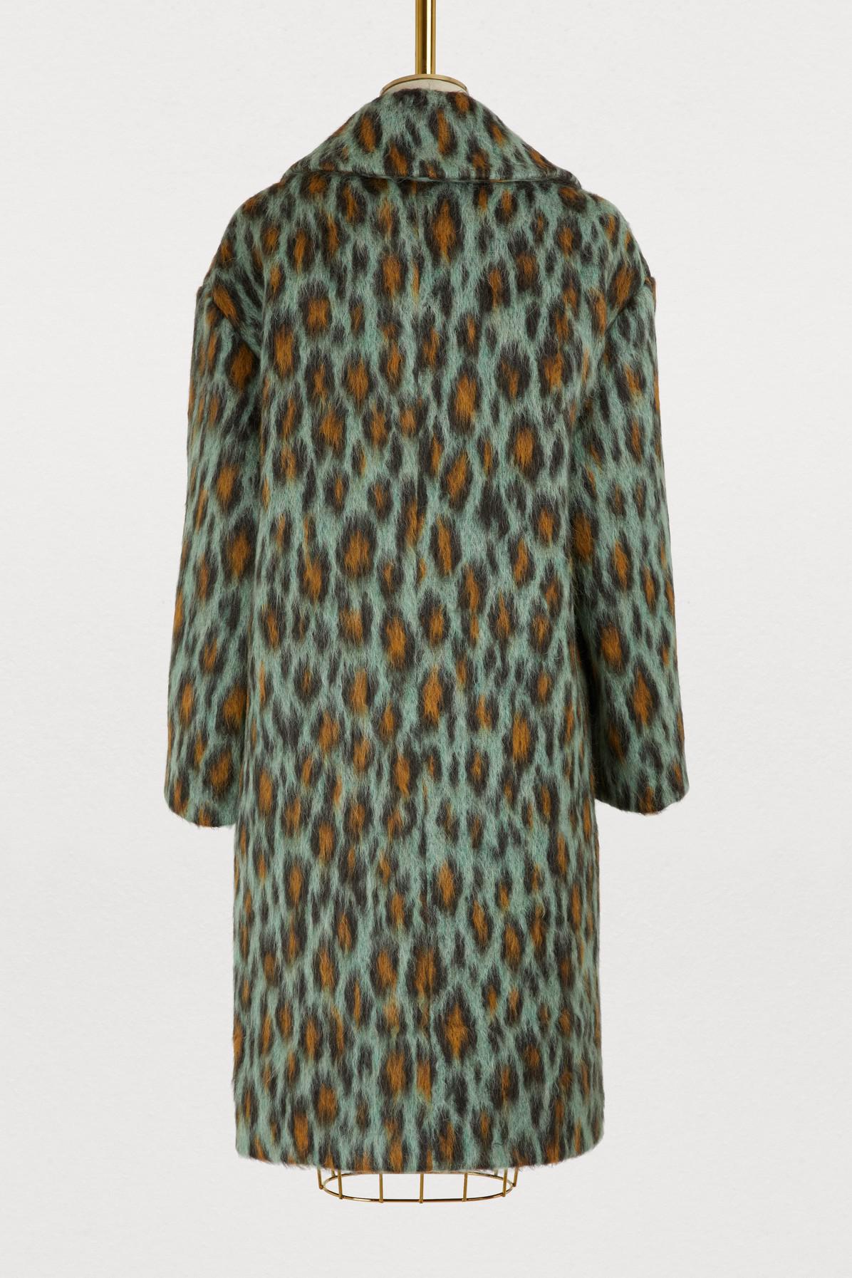 kenzo leopard coat