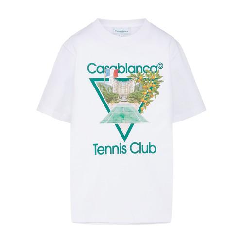 CASABLANCA Tennis Club Icon Printed Tshirt for Men Lyst