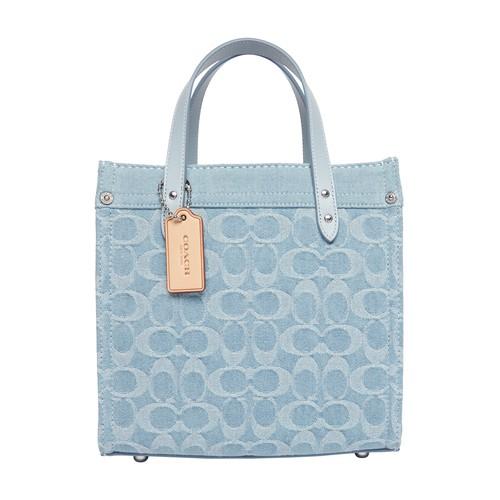 COACH Field 22 Monogrammed Tote, Bag, Faded Finish in Blue | Lyst Canada