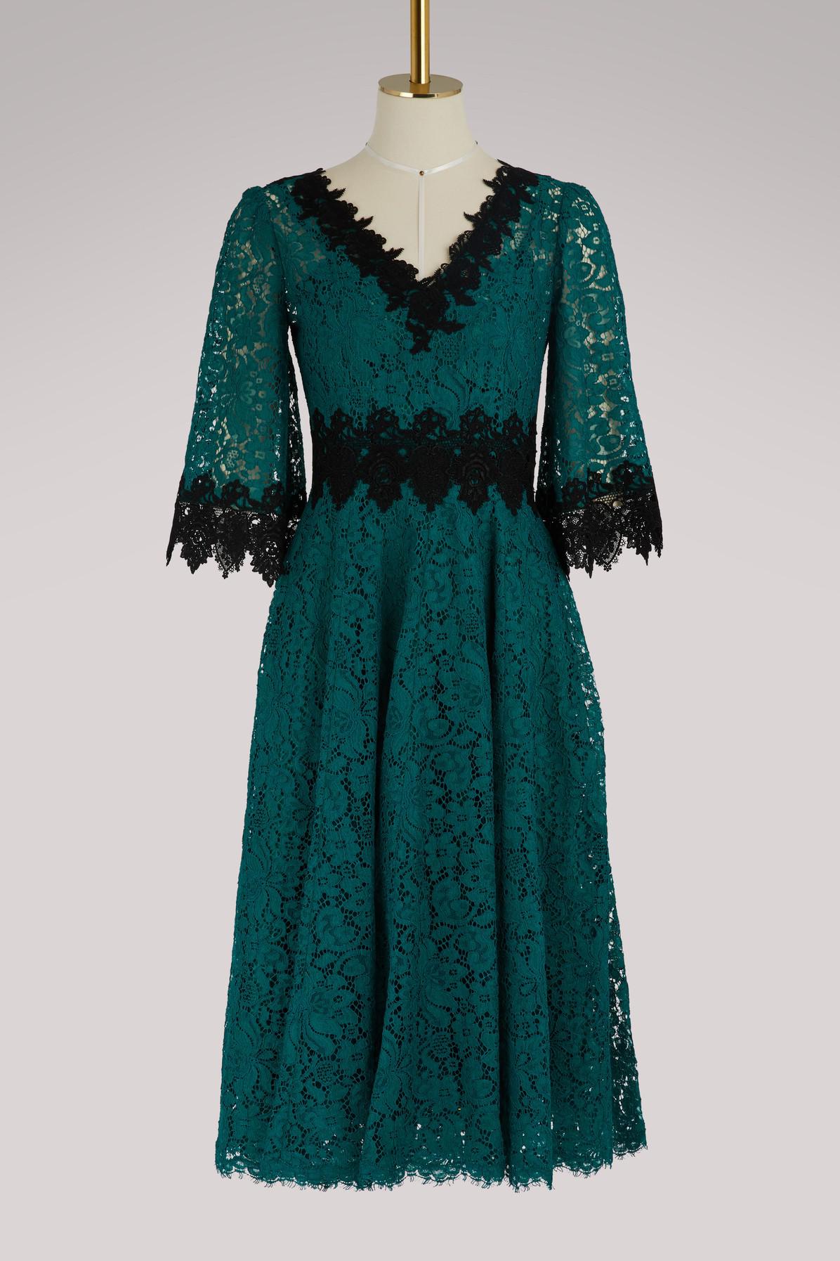 dolce and gabbana dress green