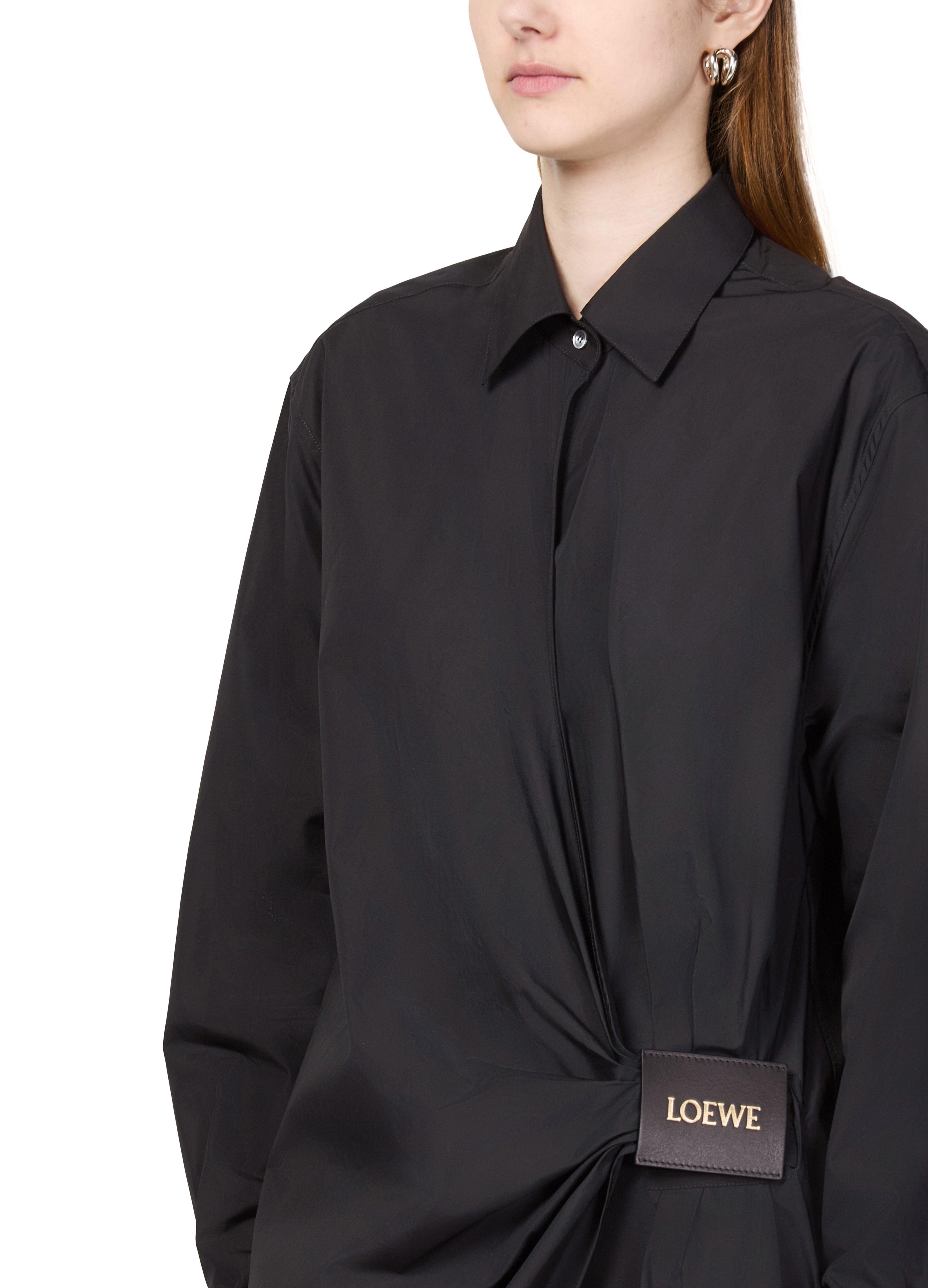 Loewe Shirt Dress in Black | Lyst
