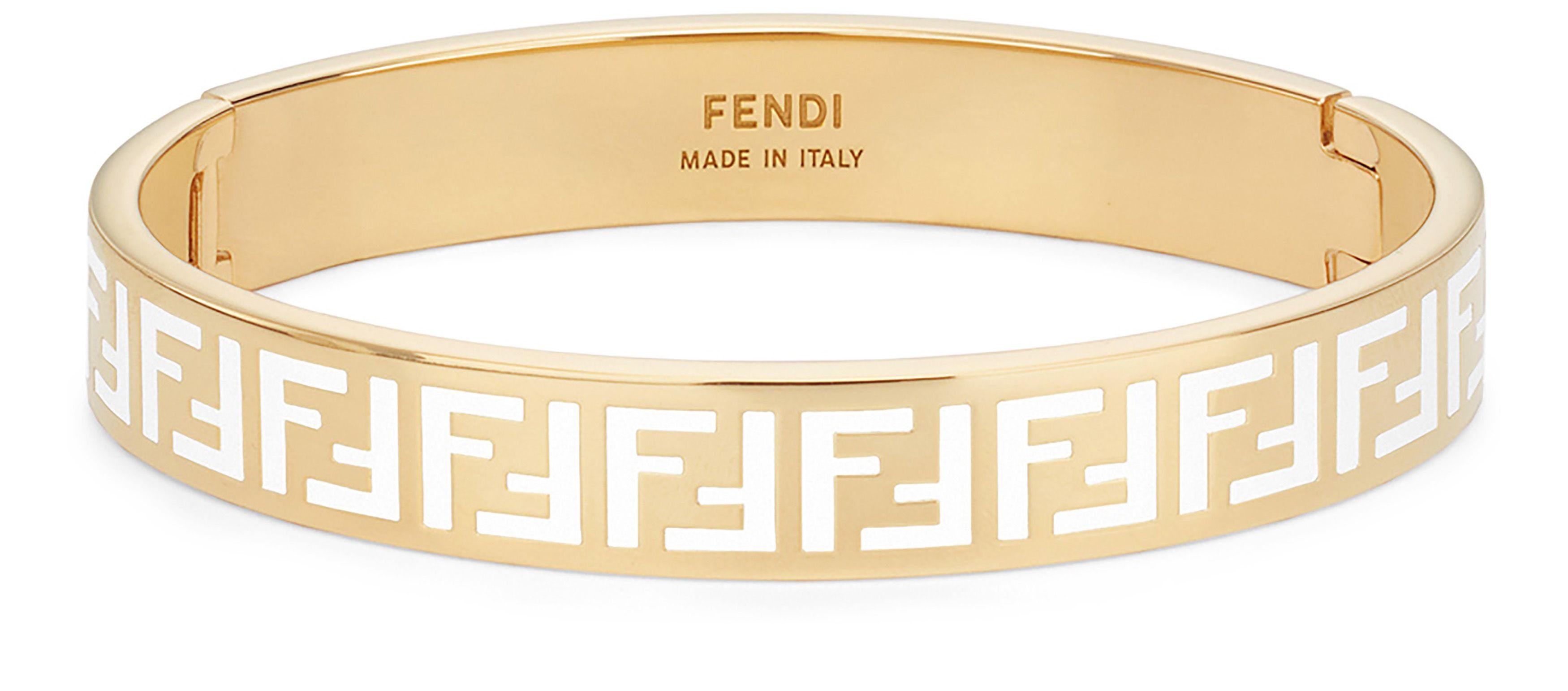 Fendi Ff Bracelet in Metallic Lyst