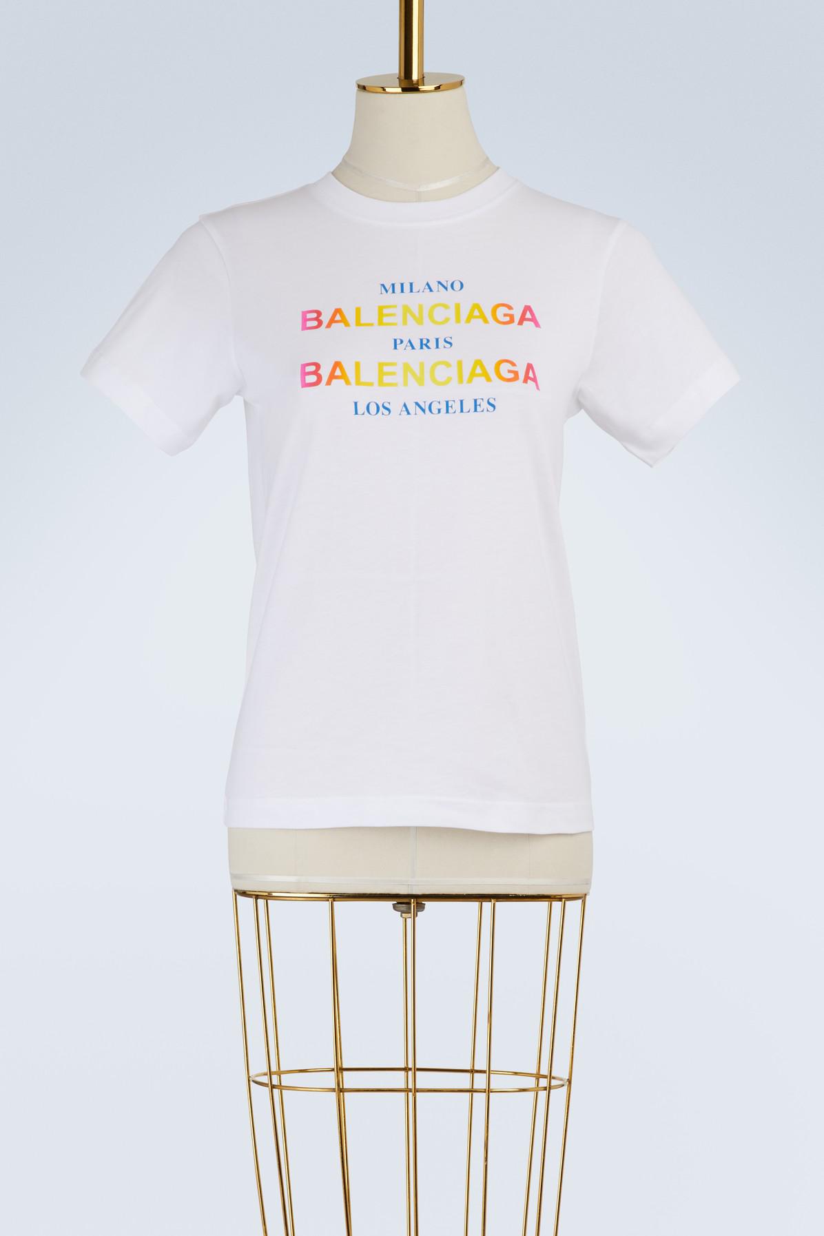 Balenciaga Paris Milano La T-shirt in 